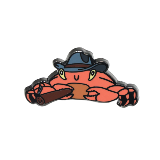 Cowboy Crab | Funny Enamel Pin