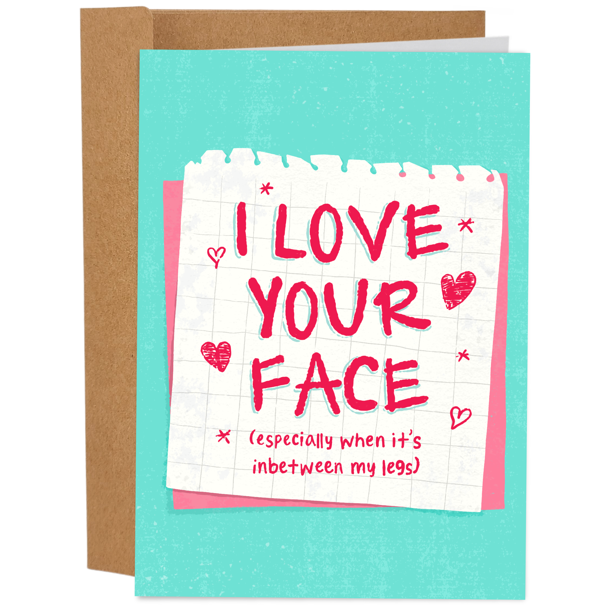 Love Your Face - Love & Anniversary Card Love Your Face - Love & Anniversary Card
