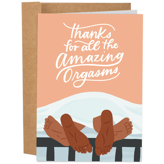 Amazing 0rgasm Dark Toned | Funny Greeting Card
