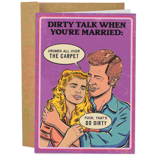Vintage Talk Dirty When You're Married - 70's Vintage Valentine's