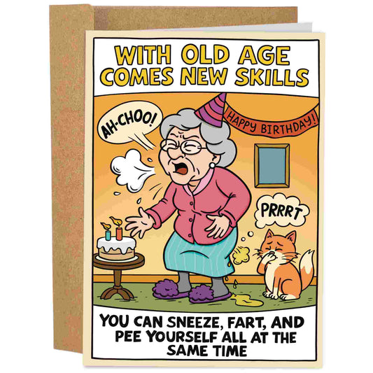 With Old Age Woman