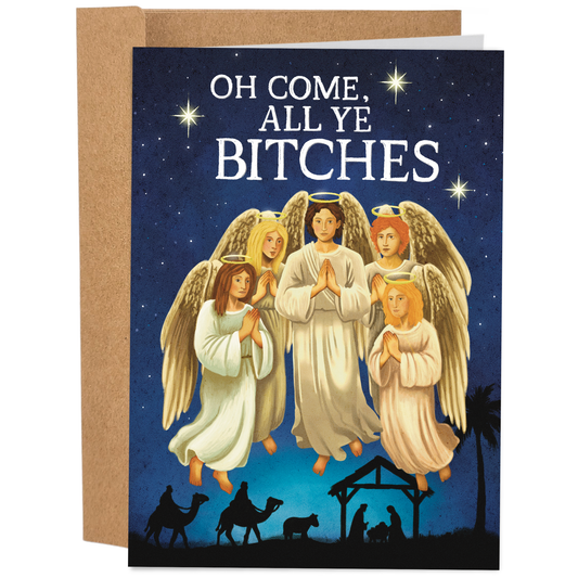 All Ye Bitches | Funny Christmas Card