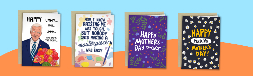 Funny Mother's Day Card With Joe Biden Flowers