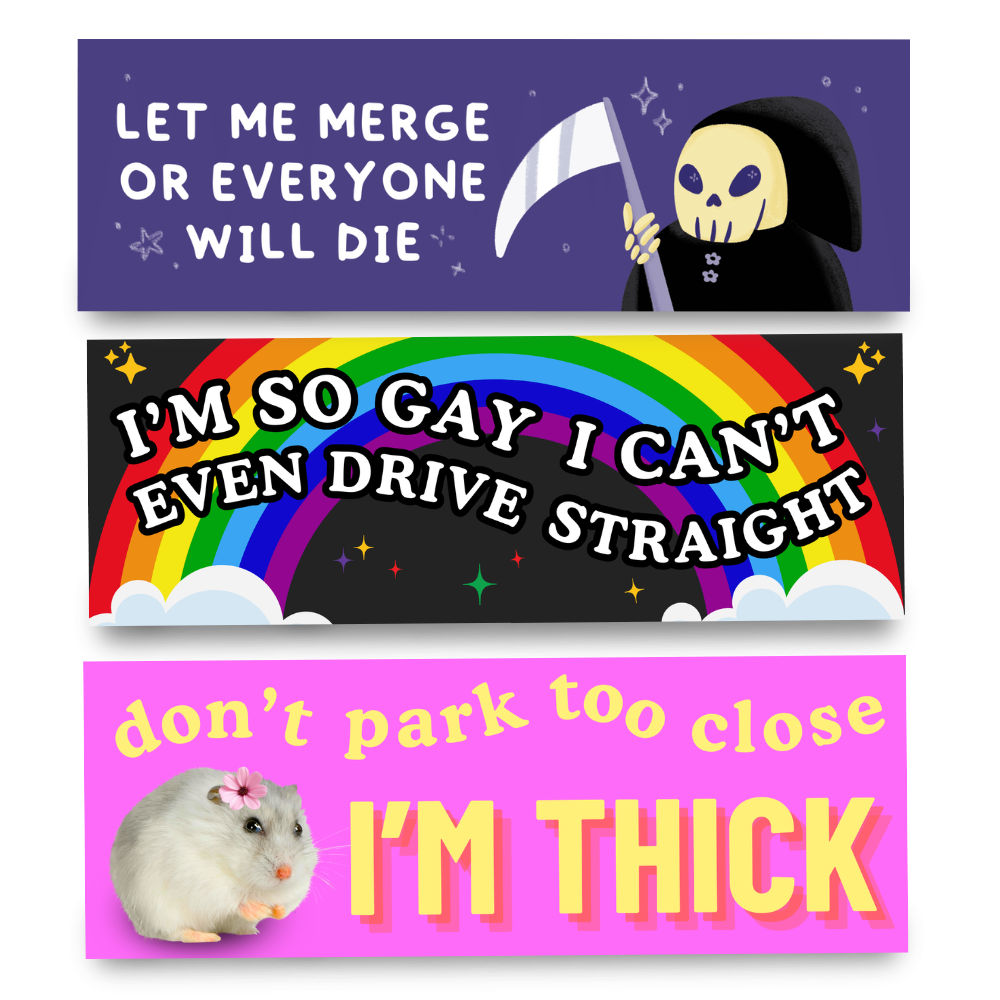 Funny Car Bumper Magnets