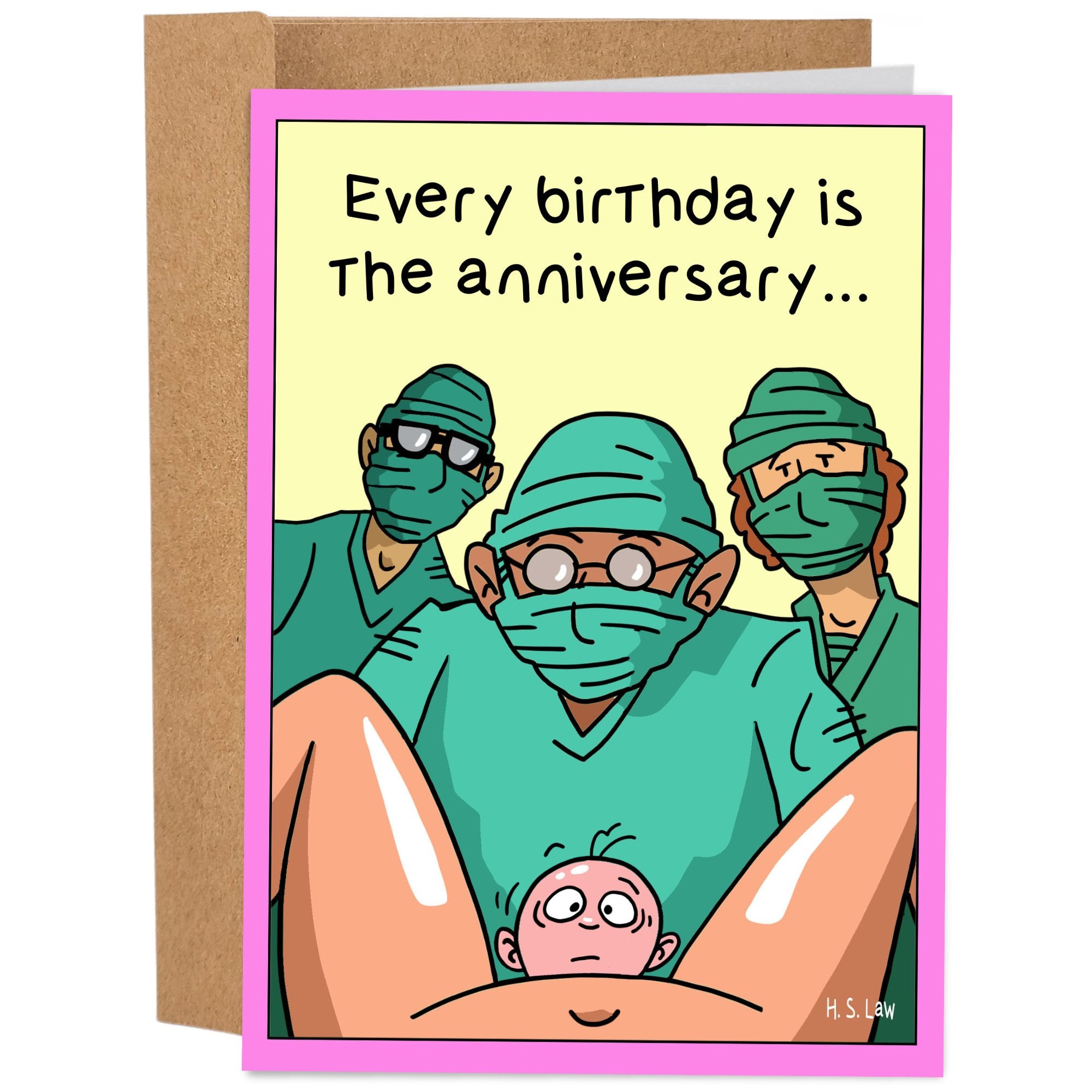 6 Snarky Cartoon Birthday Card Sets