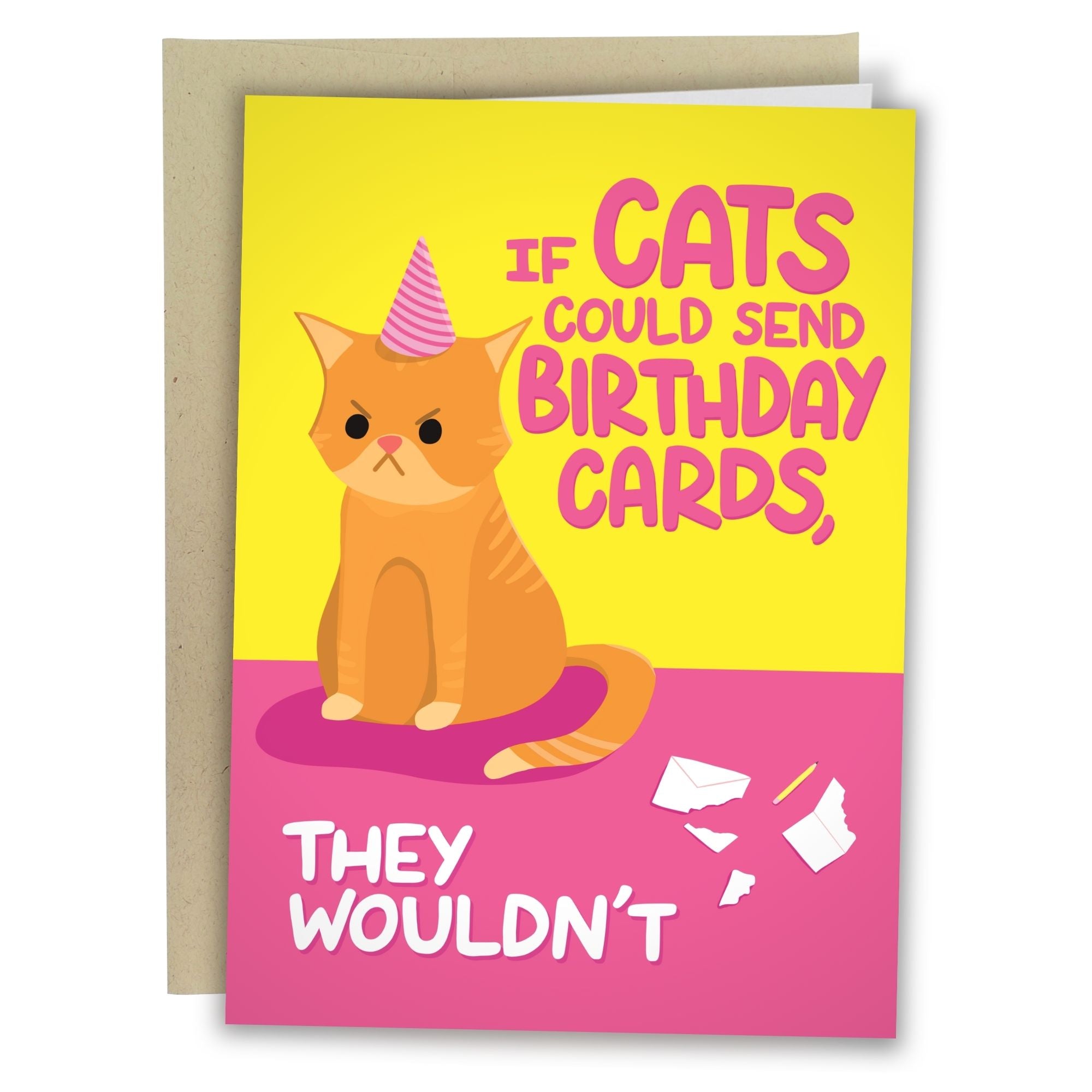 Purr-fect Party Pack. 9 Cat Themed Birthday Cards