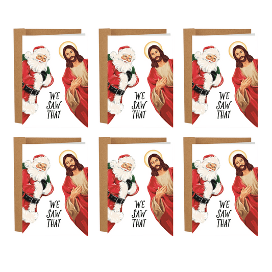 We Saw That | 6 Funny Christmas Cards Bundle