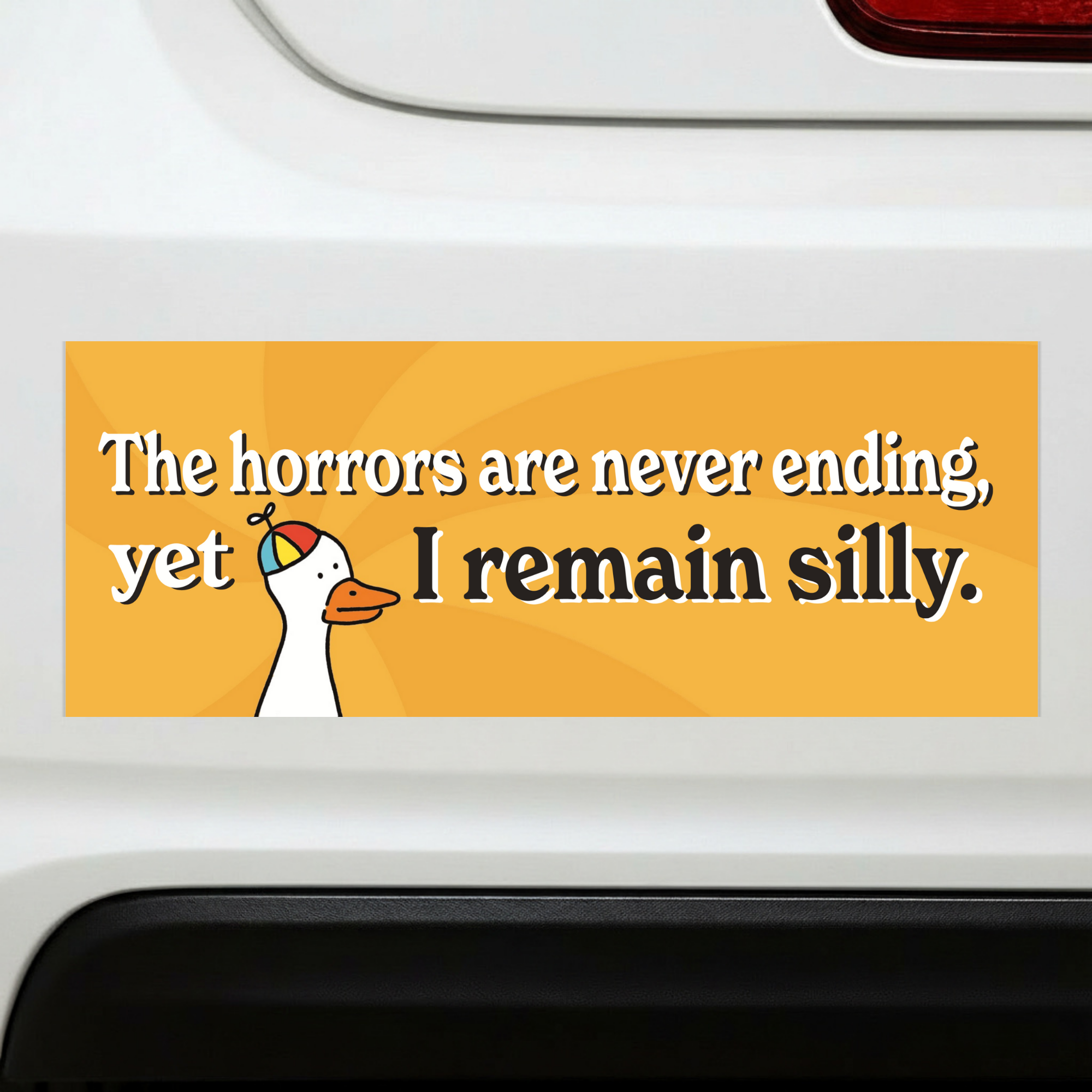 I Remain Silly | Funny Car Magnet