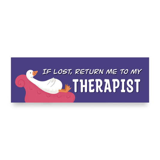 Return Me To My Therapist | Funny Car Magnet