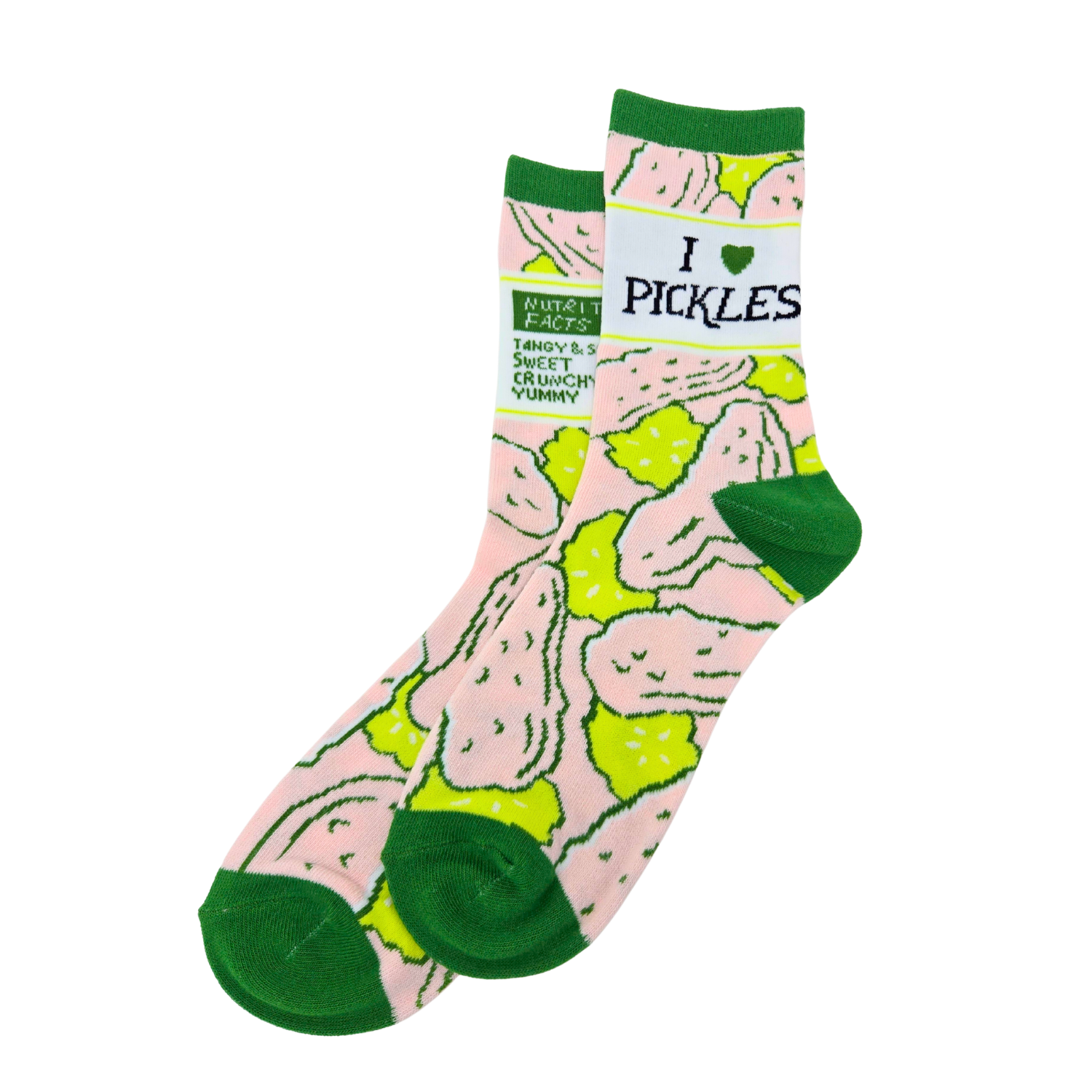 I Love Pickles - Women's Funny Crew Socks