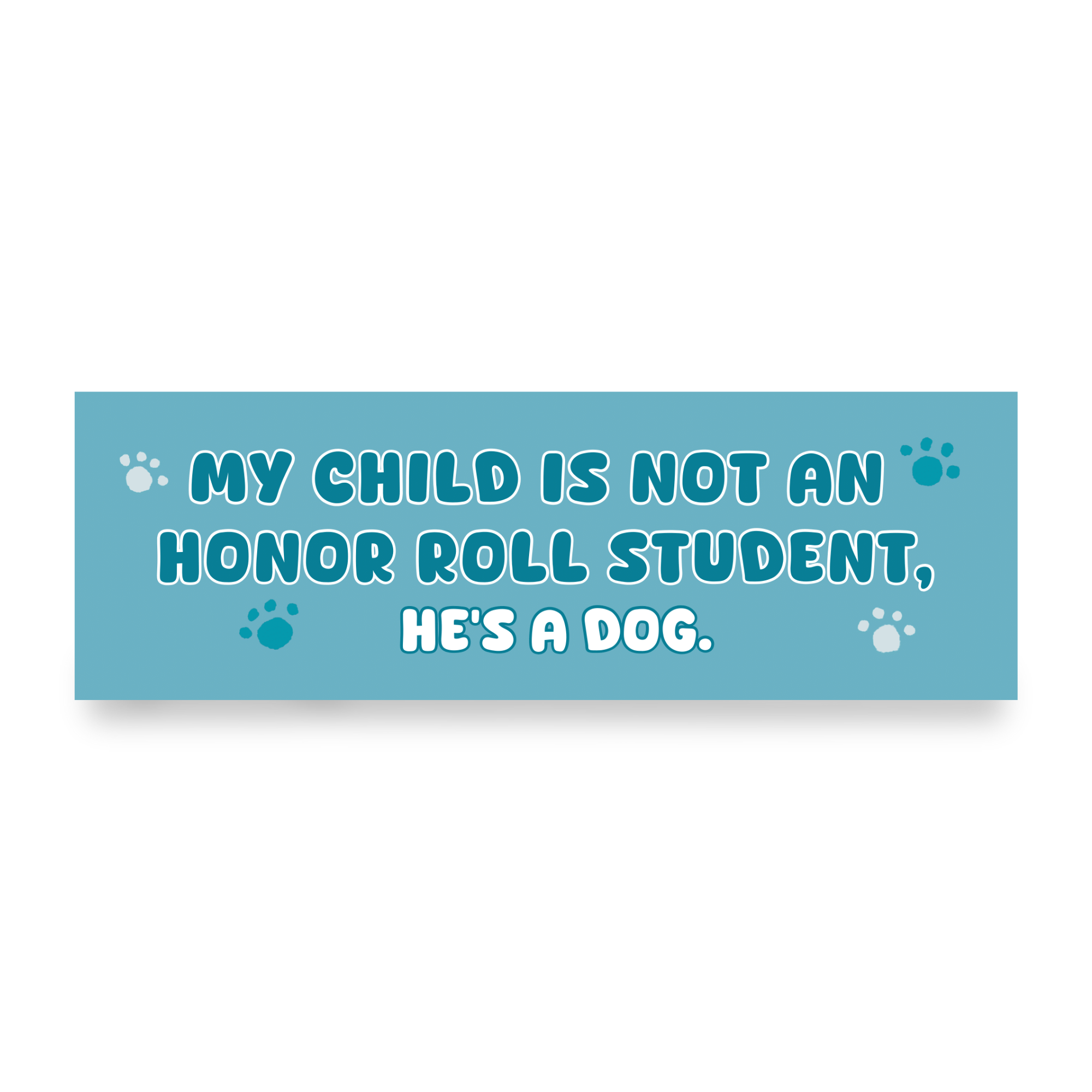 He's A Dog | Funny Car Magnet