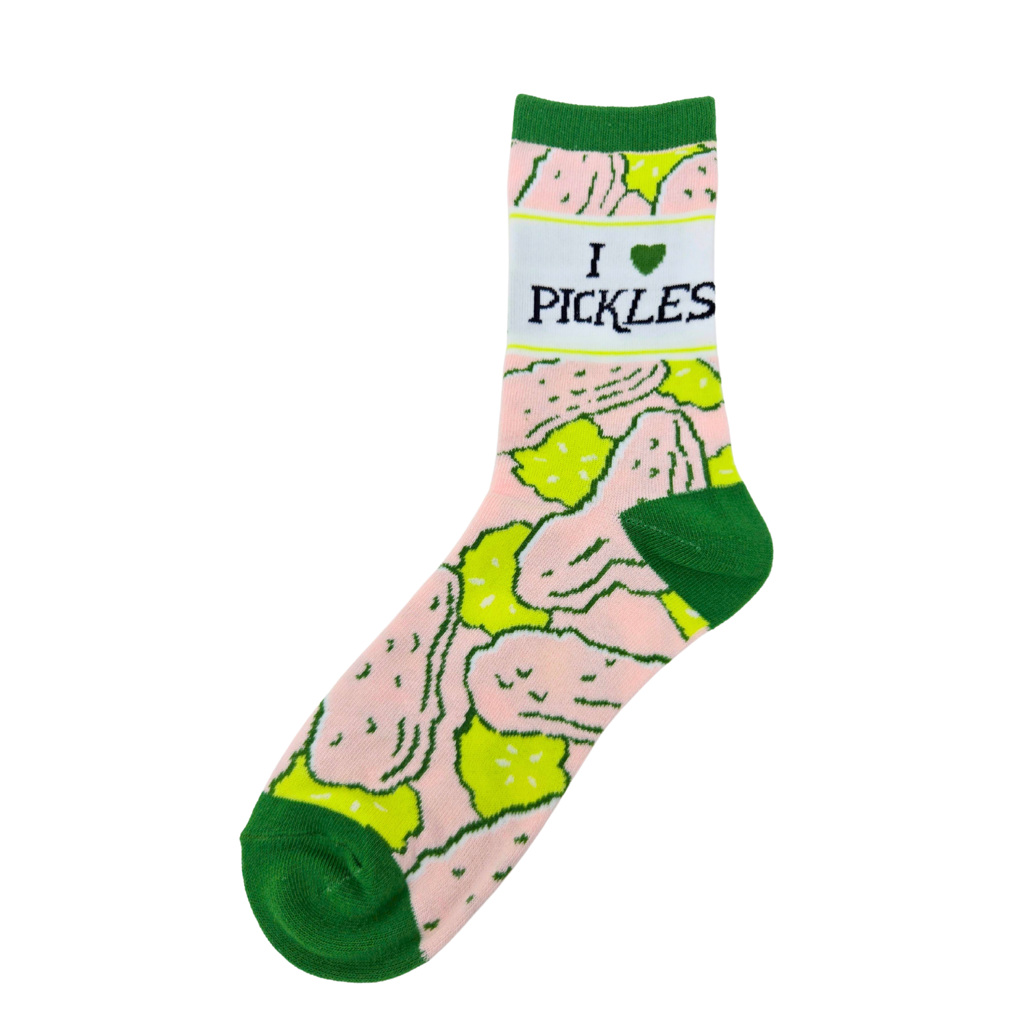 I Love Pickles - Women's Funny Crew Socks