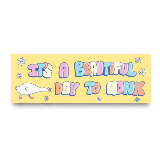 It's A Beautiful Day To Honk | Funny Car Magnet