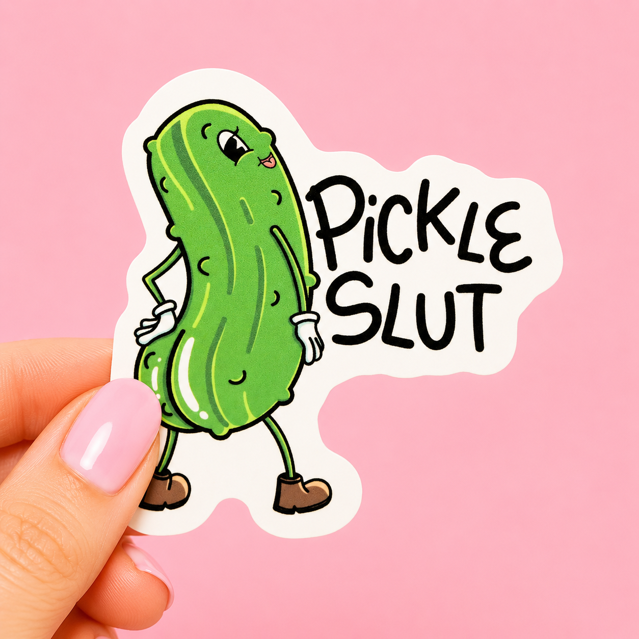 Pickle Slut Funny Vinyl Sticker