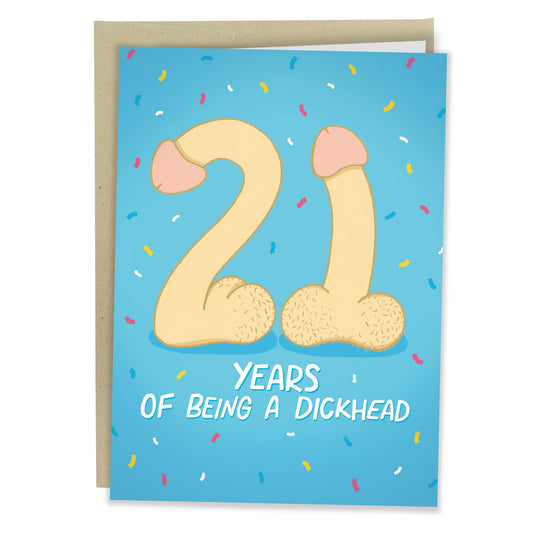 21st Penis - Funny Birthday Card - Sleazy Greetings - greetingcard