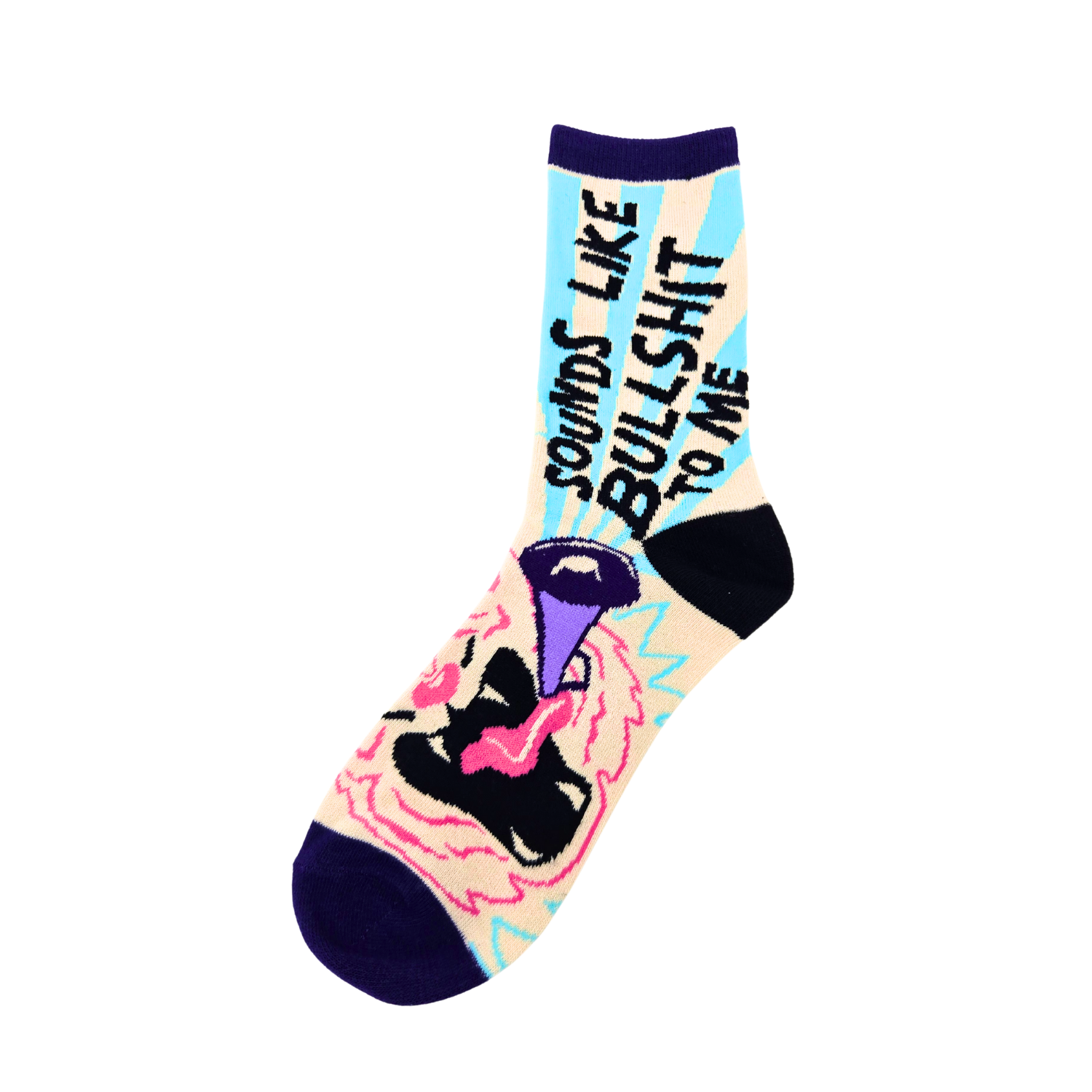 Sounds Like Bullshit To Me Socks - Women's Funny Crew Socks