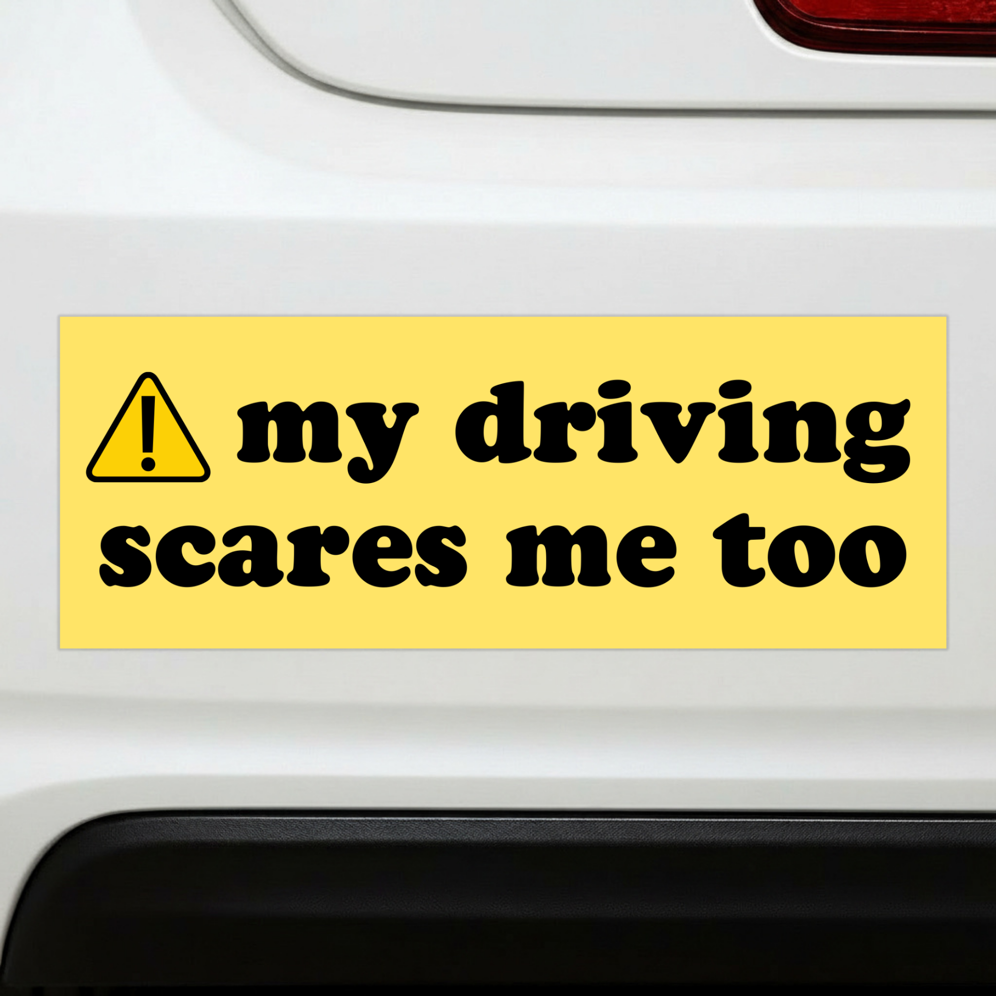 Scares Me Too | Funny Car Magnet