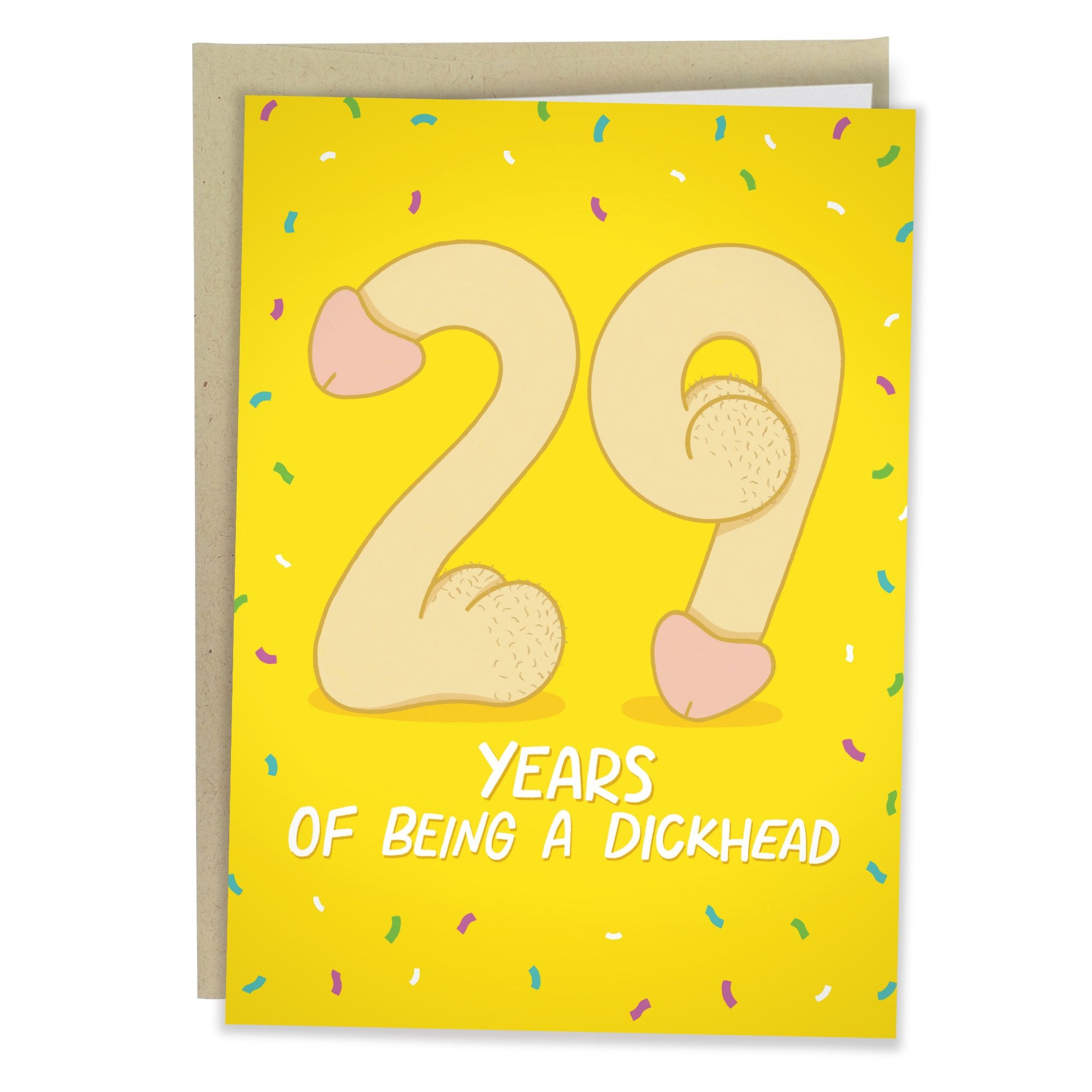 29th Penis - Funny Birthday Card - Sleazy Greetings - greetingcard