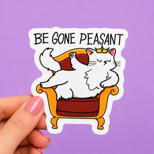 Sleazy Greetings funny die-cut vinyl sticker featuring a happy little armadillo in a cowboy hat beside the phrase ‘Armadillos Keep Diggin’.’ Cute chaotic southern-style sticker with playful cartoon artwork, wholesome gremlin energy, and determined little trash-animal vibes.