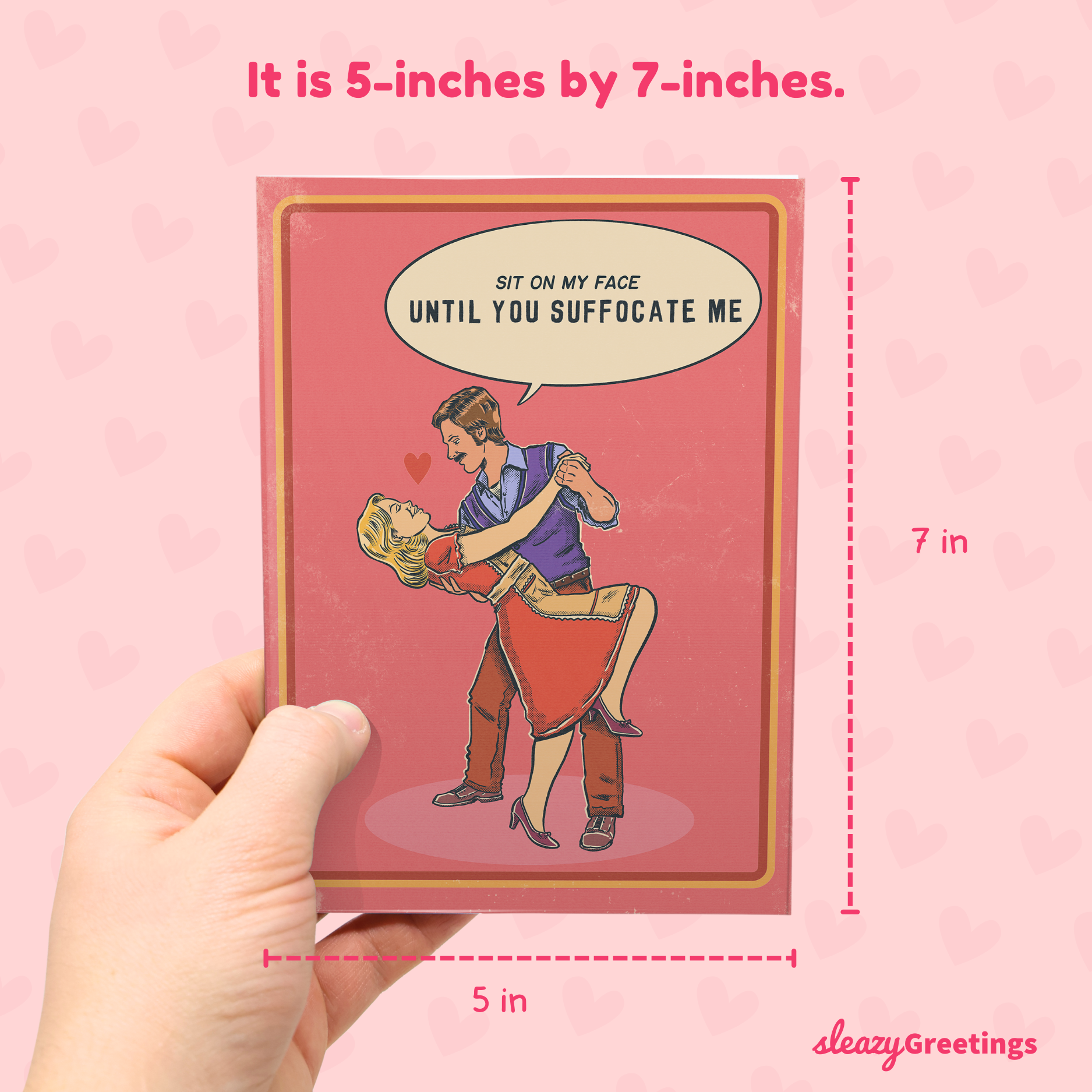 Vintage Sit On My Face Until You Suffocate Me - 70's Vintage Valentine's