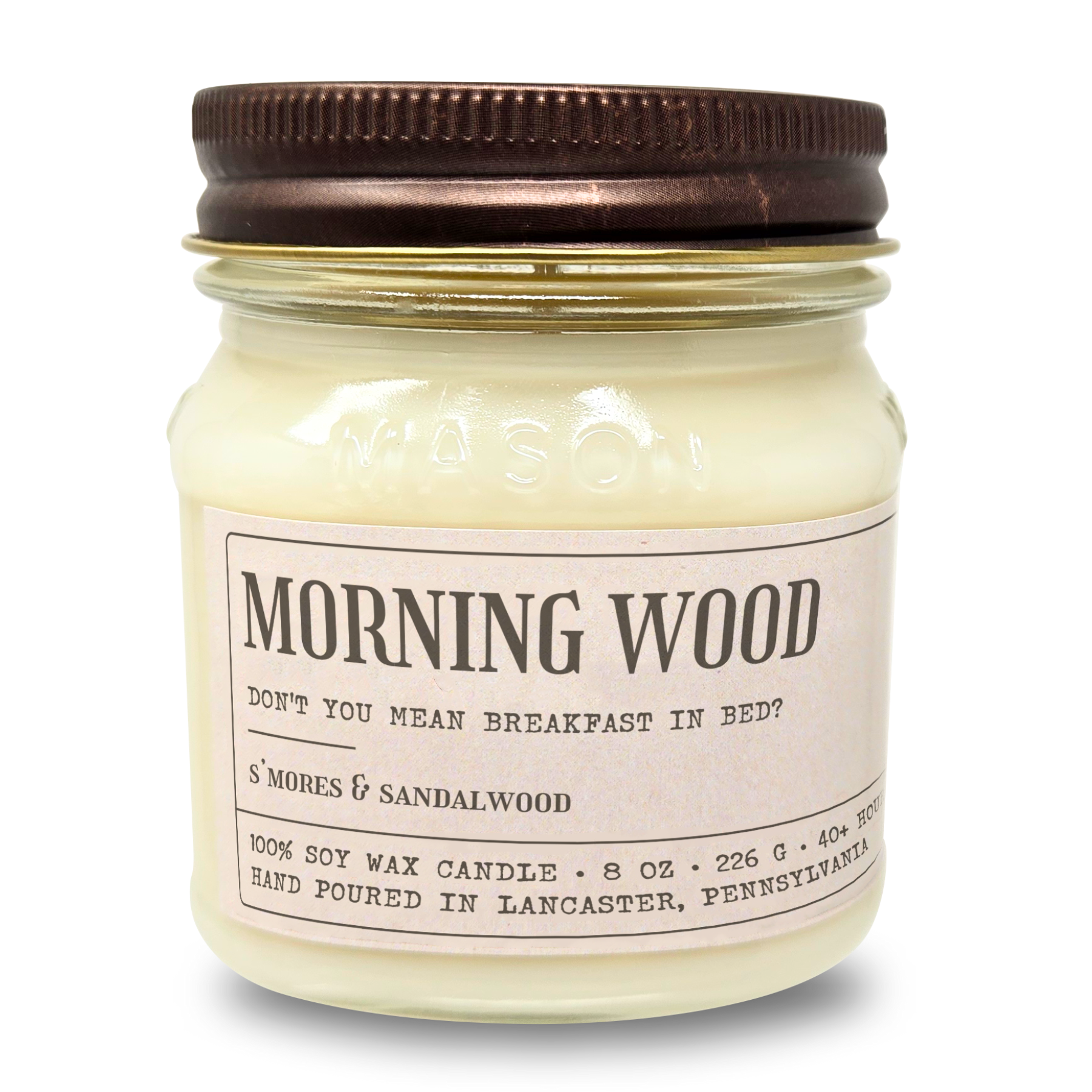 Morning Wood - Funny Candle 8oz Soy Wax