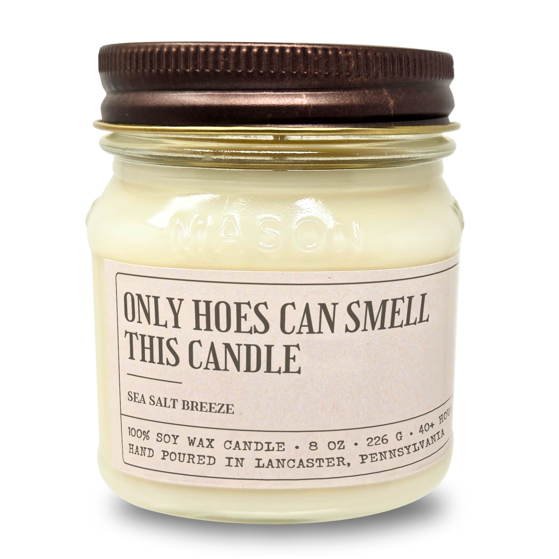 Only Hoes Can Smell This Candle - Funny Candle 8oz Soy Wax