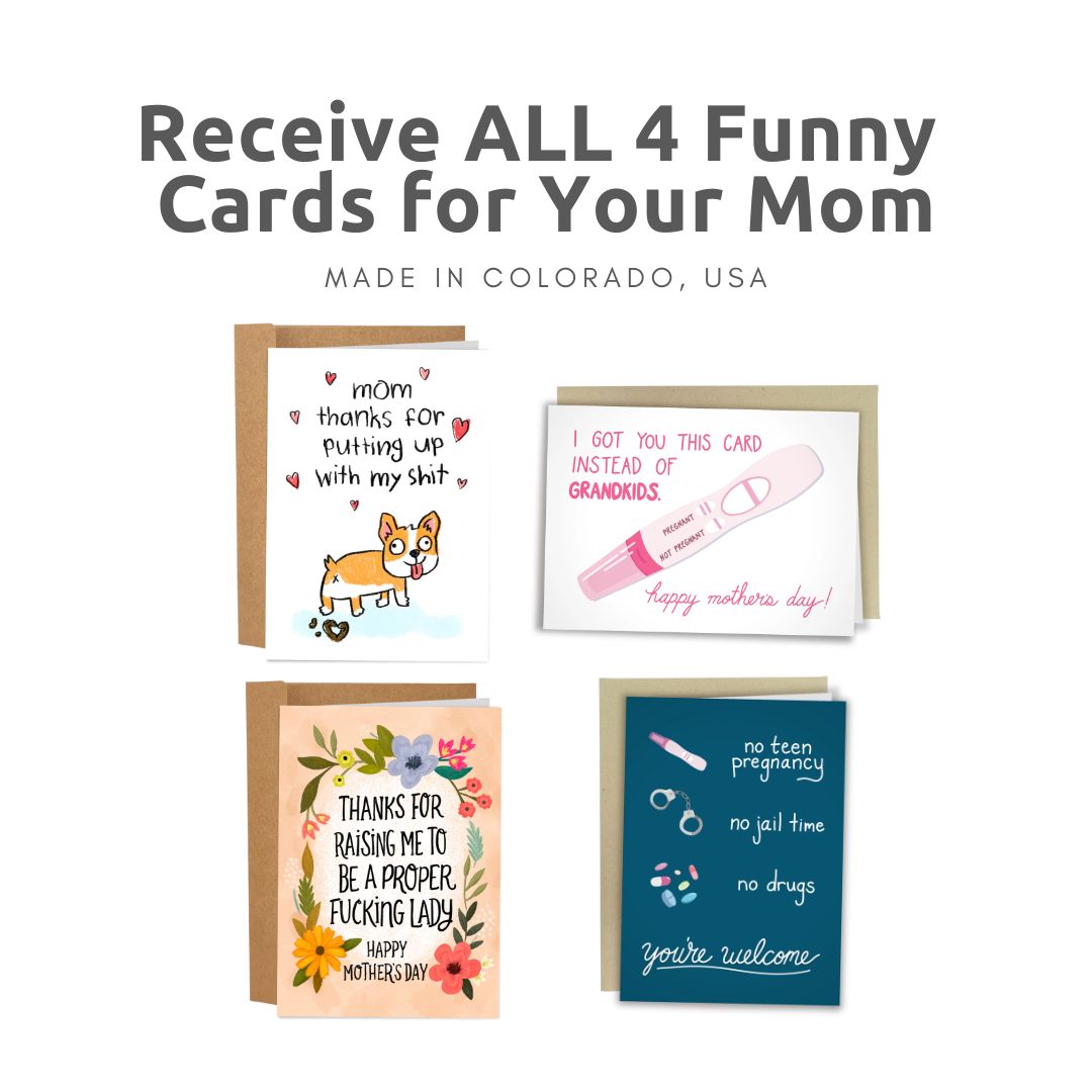 Mother's Day Cards | 4 Pack Bundle