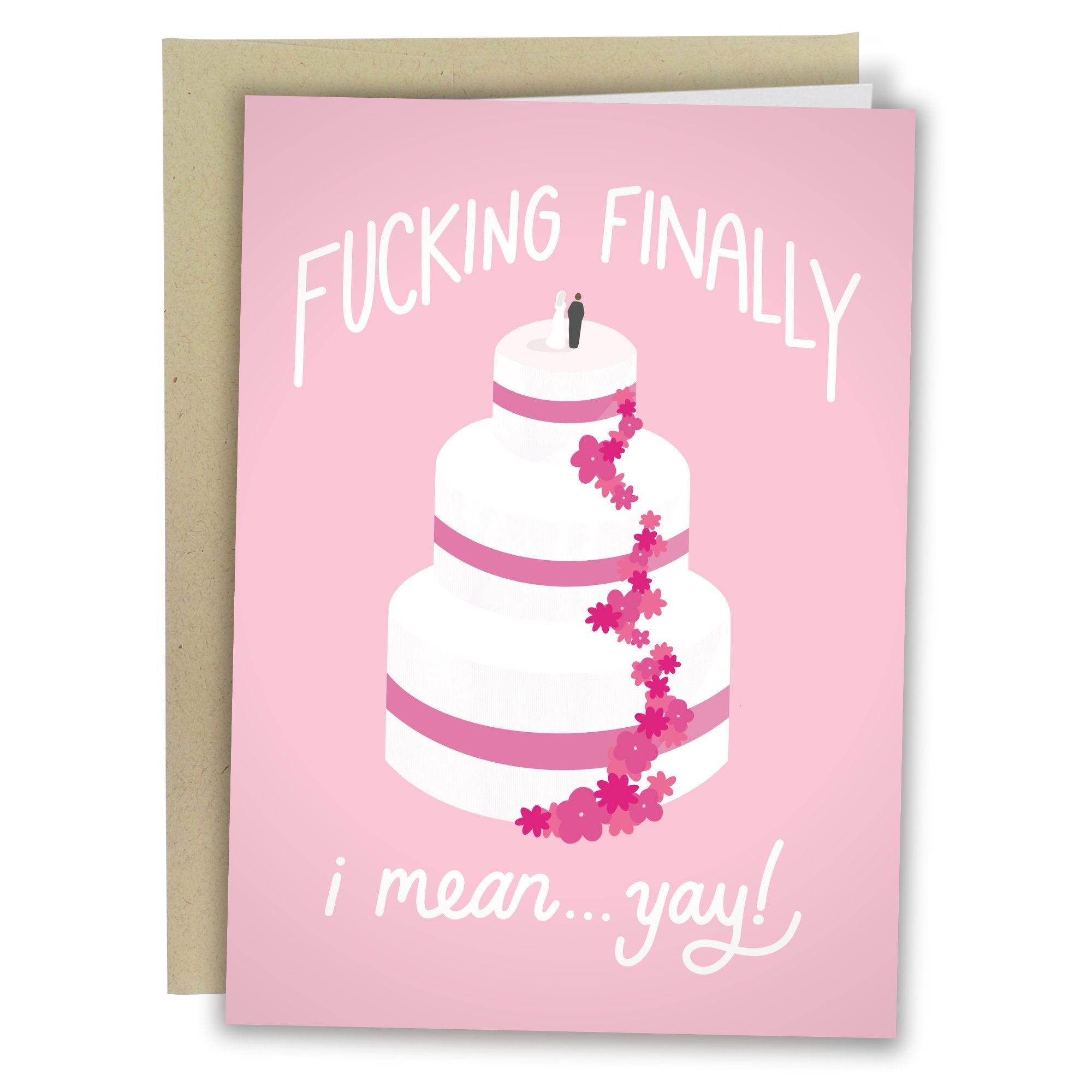 3 Cards for Along the Bride's Side - Funny Engagement Card Set