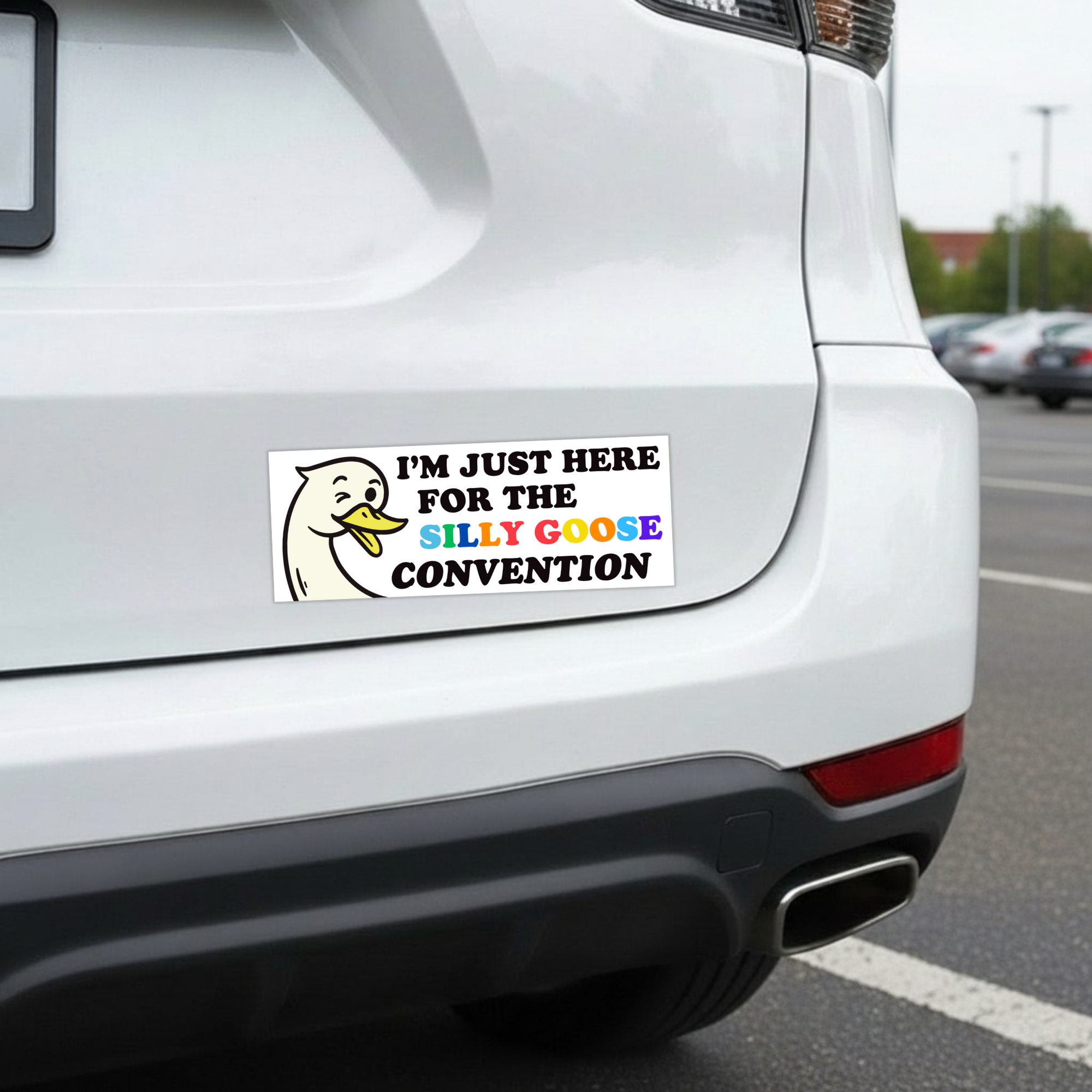 Silly Goose Convention | Funny Car Magnet