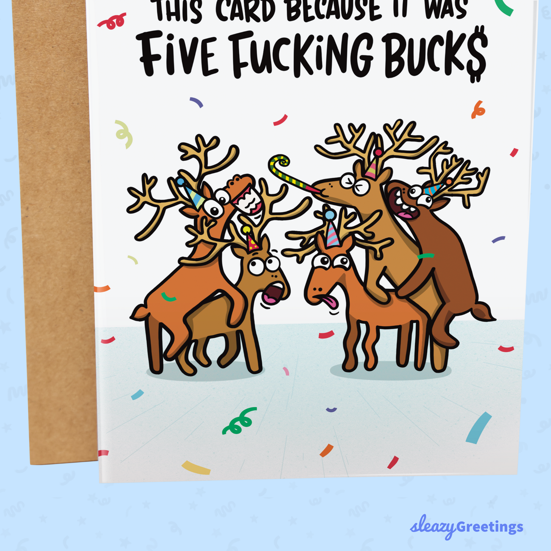 Five Fucking Bucks Birthday | Funny Birthday Card