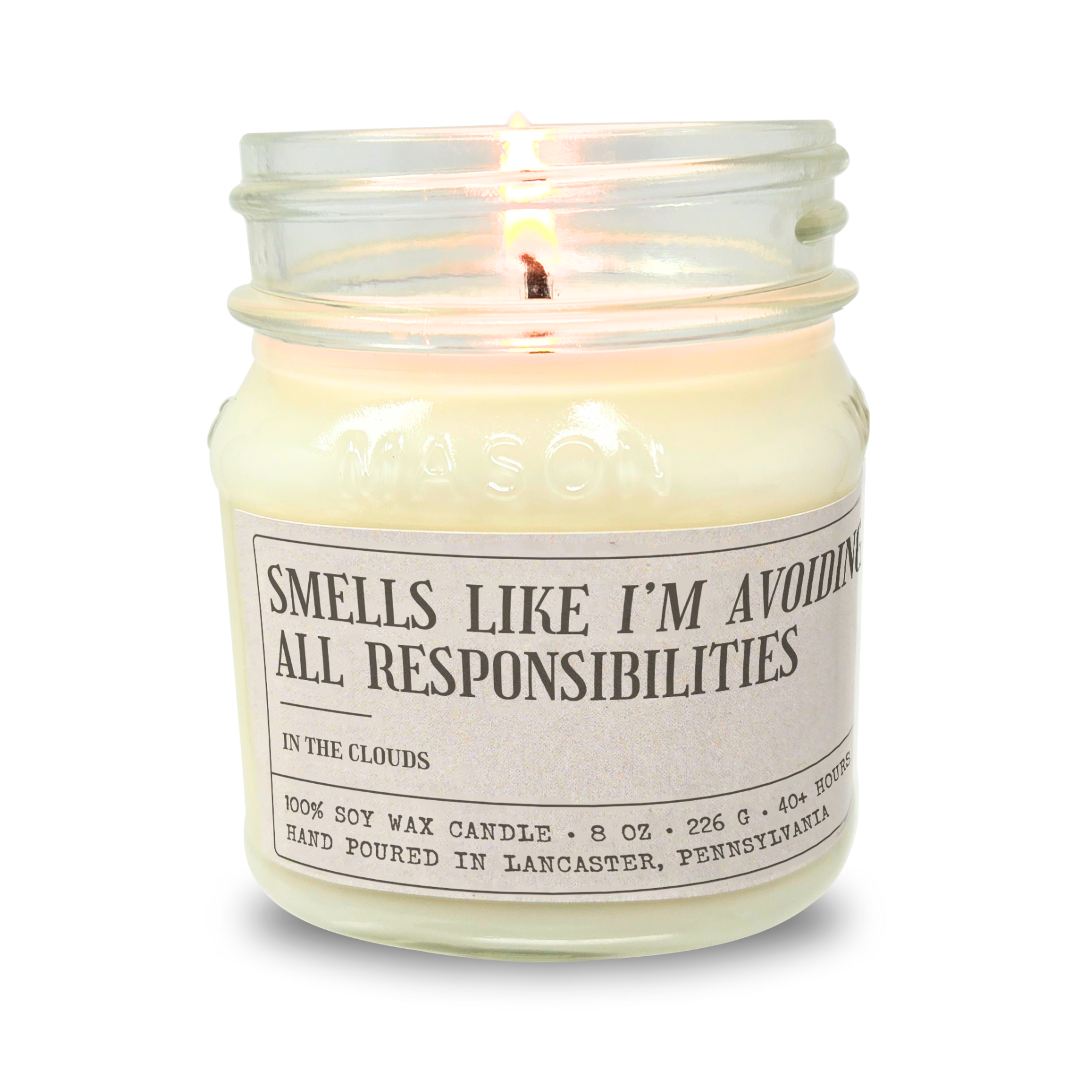 Avoiding All Responsibilities - Funny Candle 8oz Soy