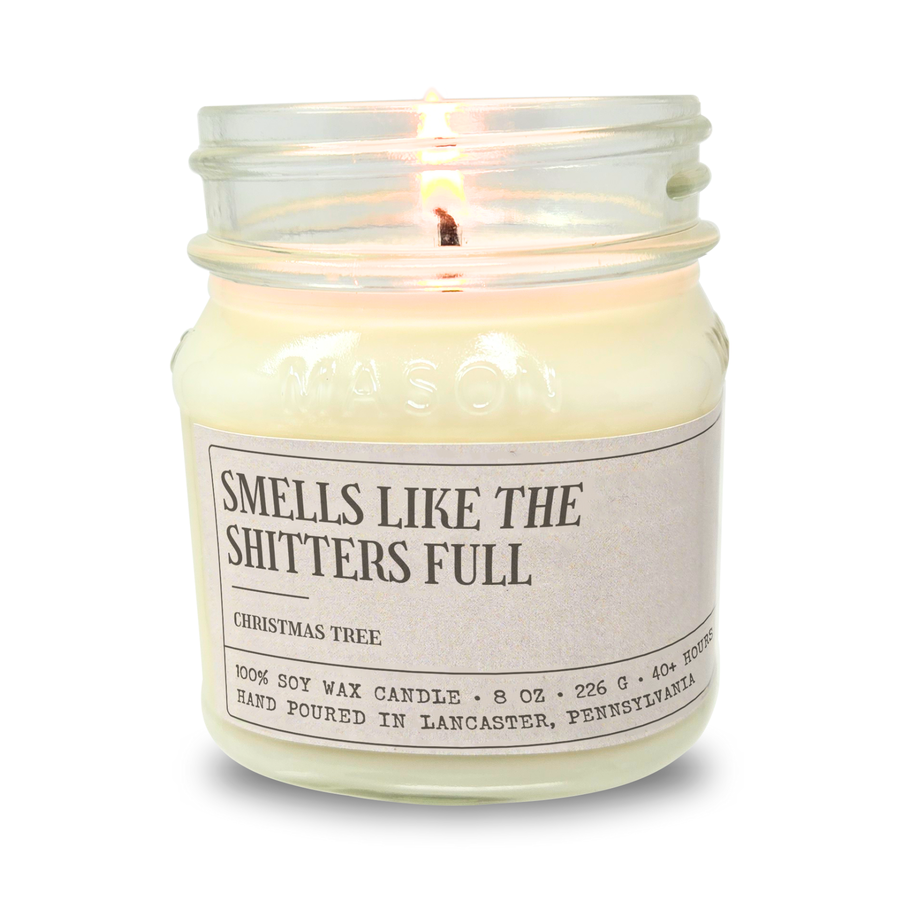 Smells Like The Shitters Full - Funny Candle 8oz Soy Wax
