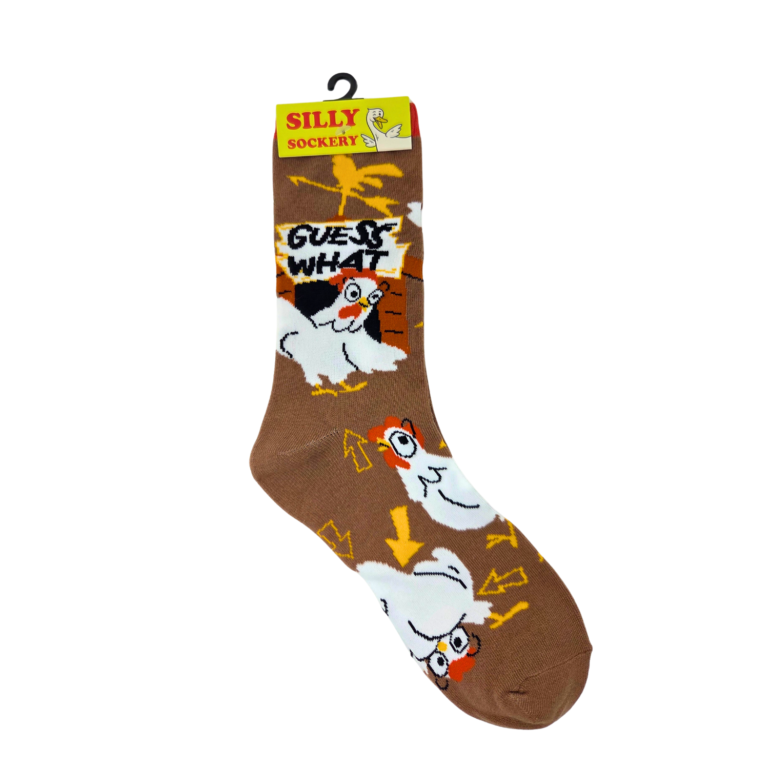 Guess What Chicken Butt Socks - Women's Funny Crew Socks