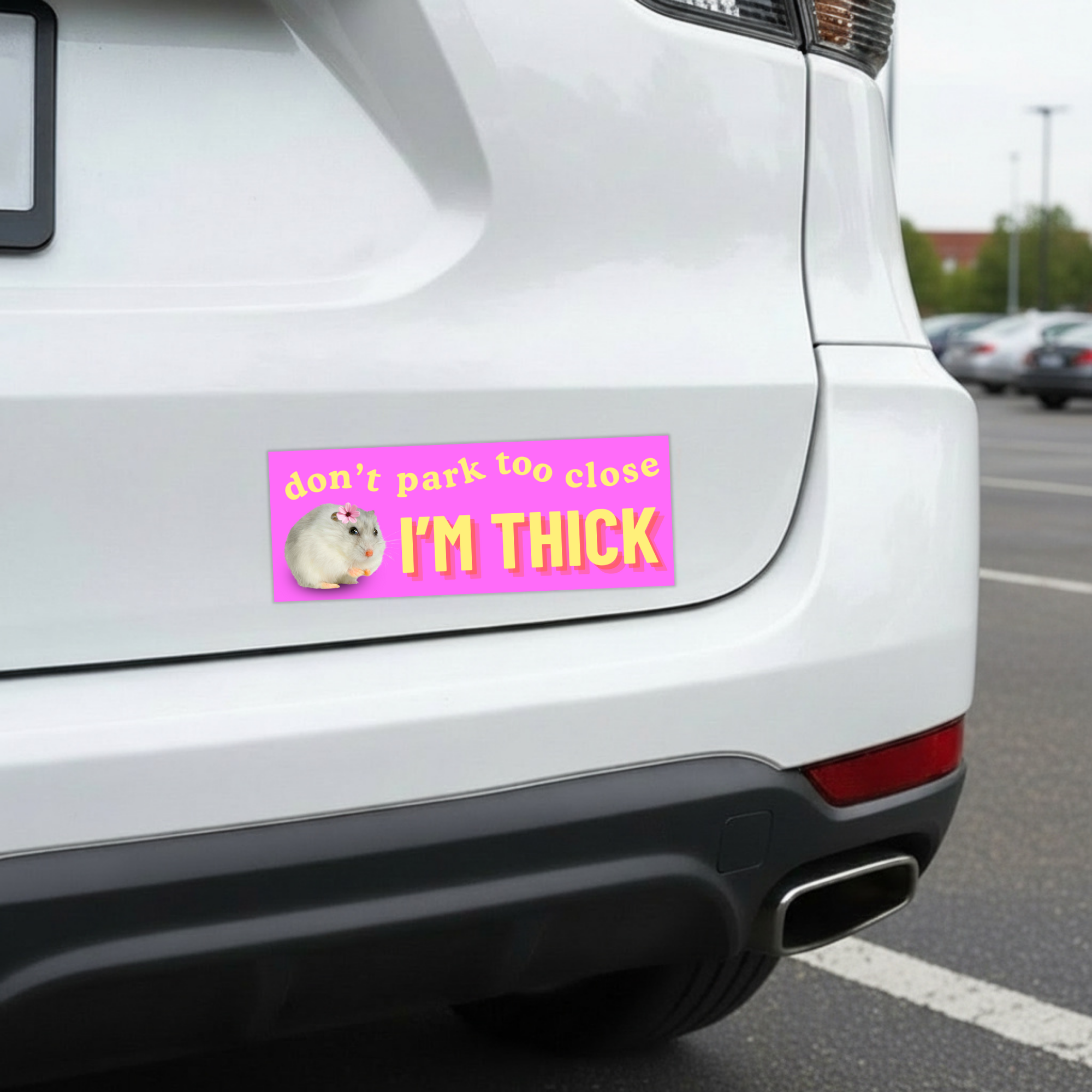 I'm Thick | Funny Car Magnet