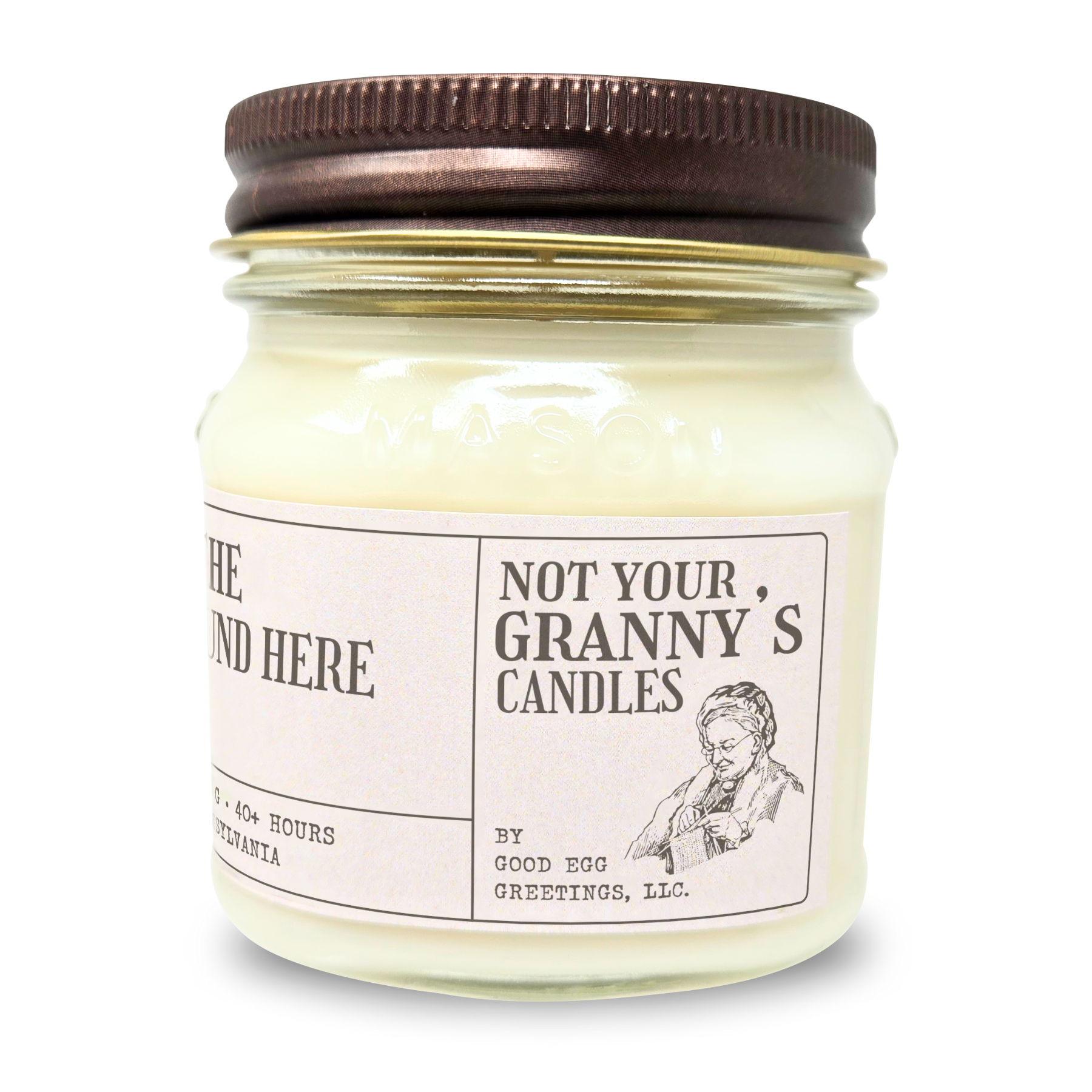 Smells Like I'm The Fucking Boss - Funny Candle 8oz Soy Wax