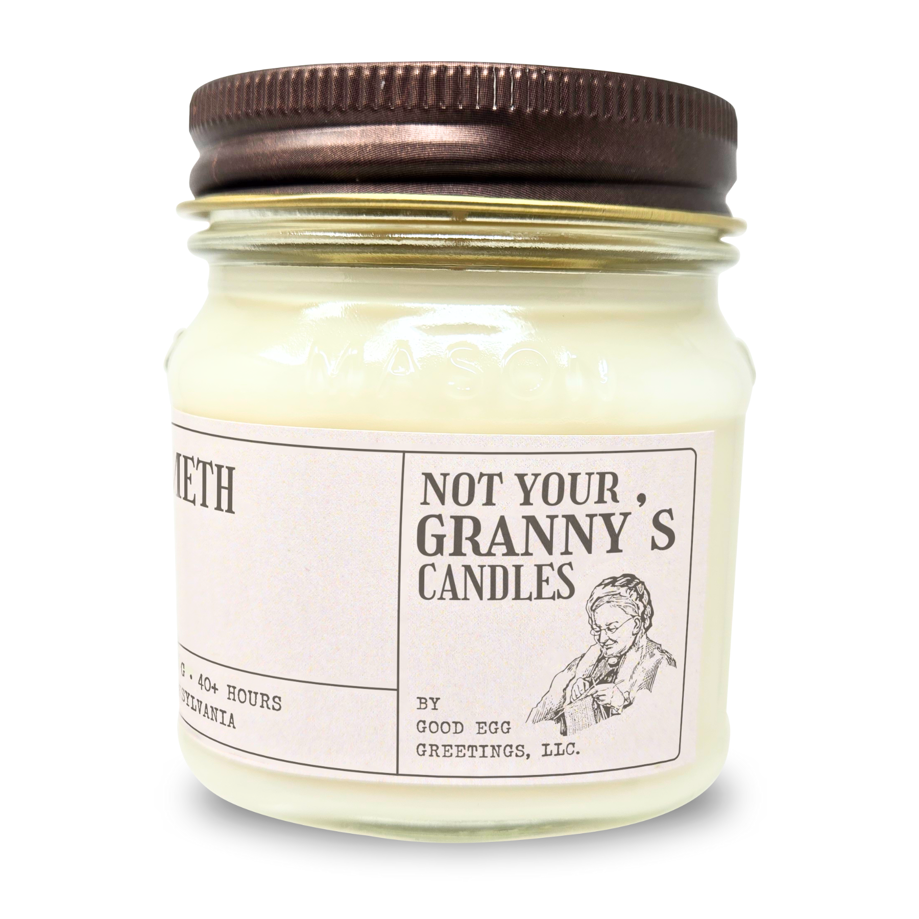 Please Don't Do Meth In Our Bathroom - Funny Candle 8oz Soy