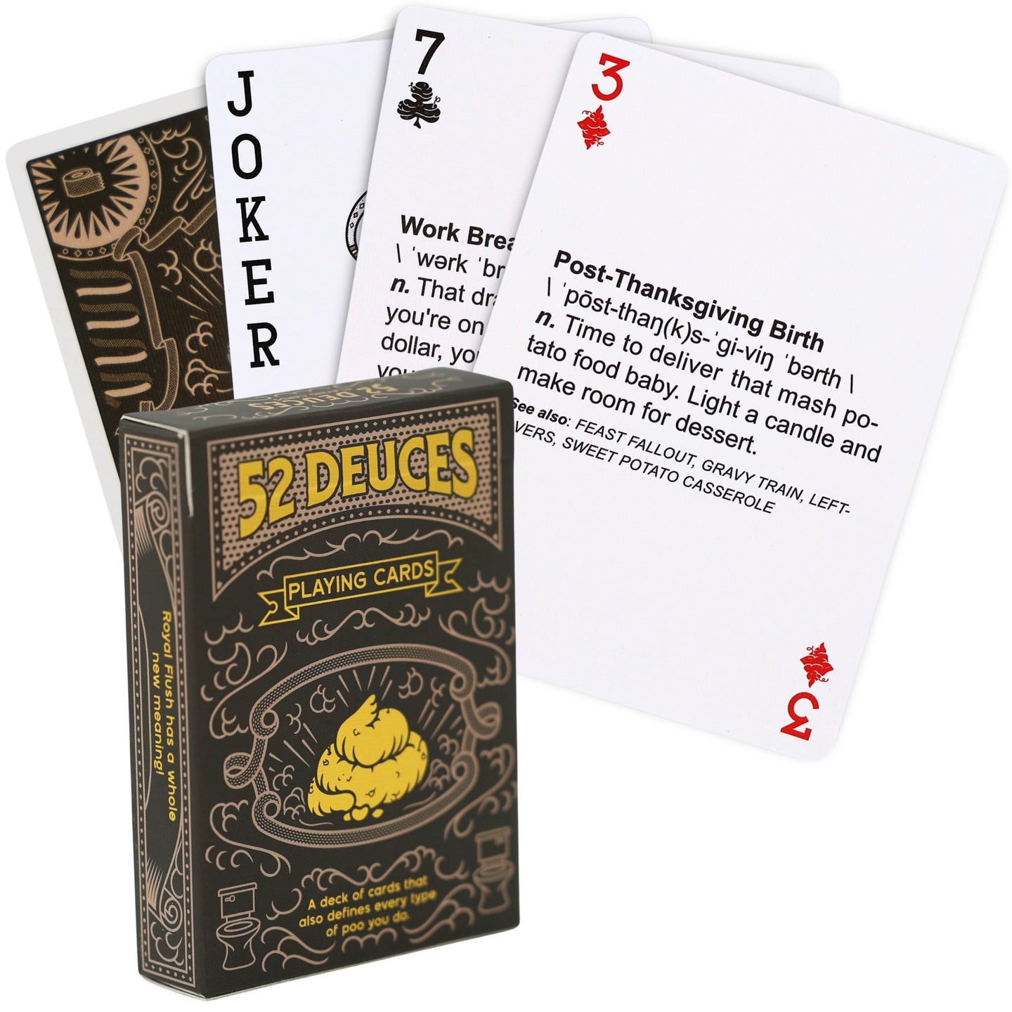 Deuce Card Funny Deck of Cards / 52 Deuces Playing Cards - Sleazy Greetings