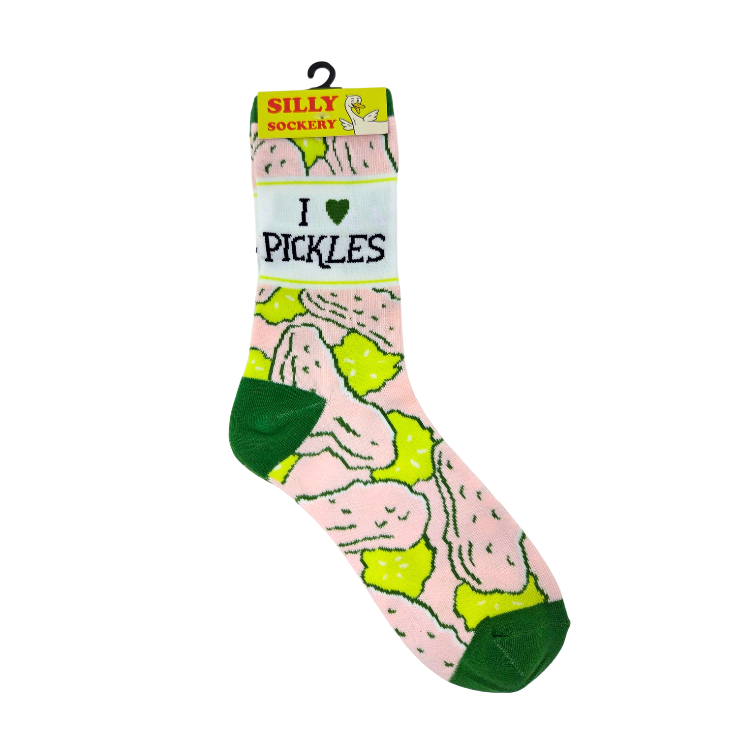 I Love Pickles - Women's Funny Crew Socks