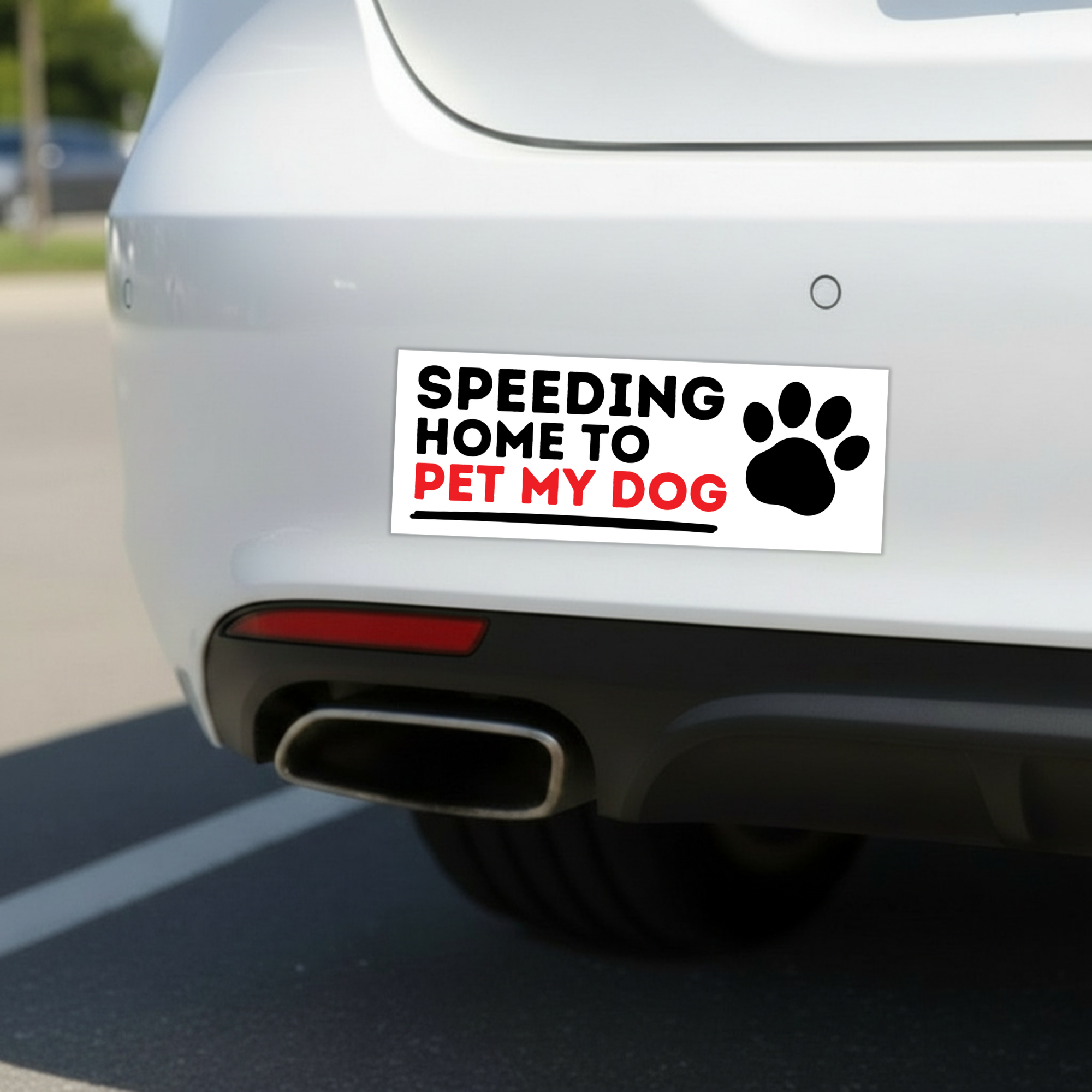 Pet My Dog | Funny Car Magnet