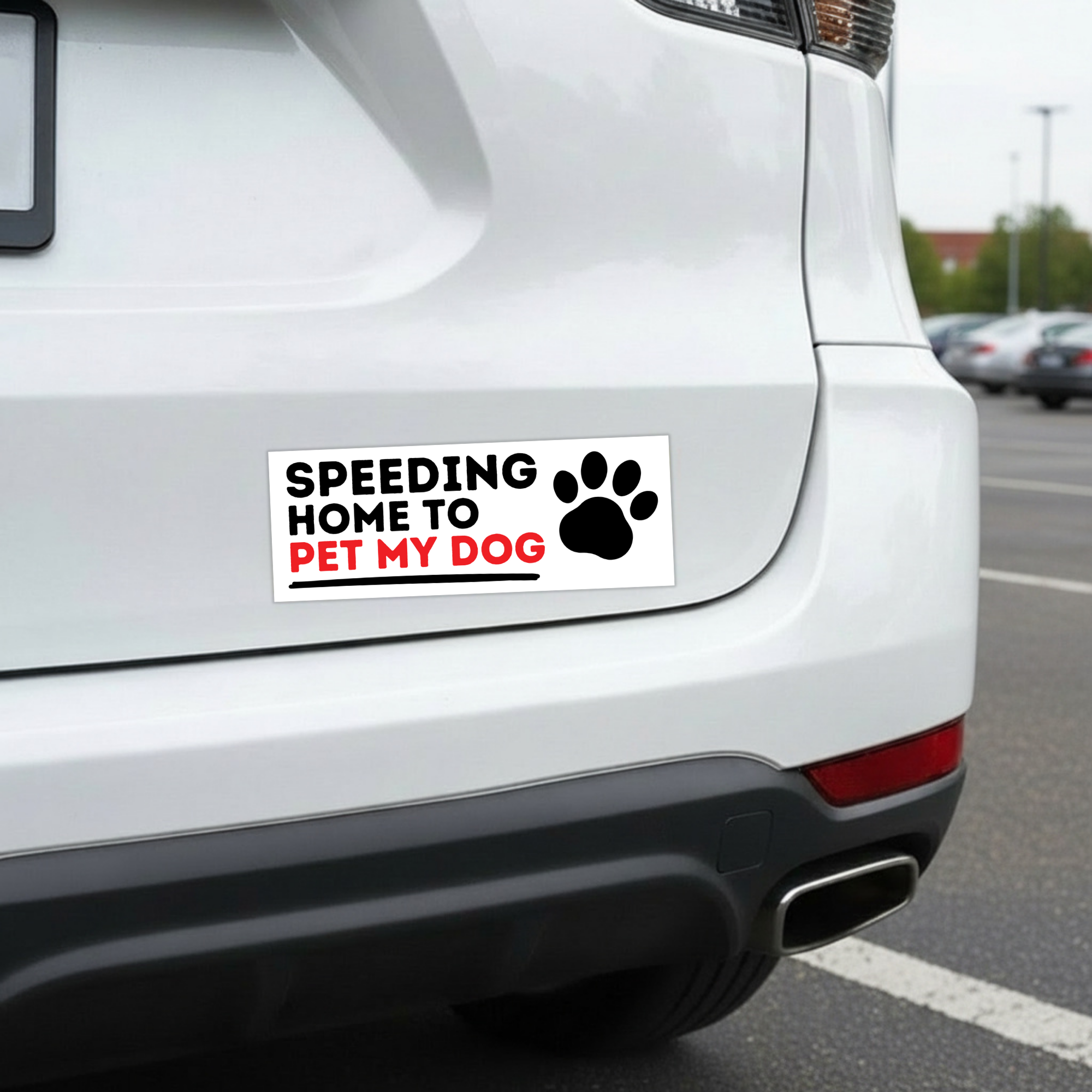 Pet My Dog | Funny Car Magnet