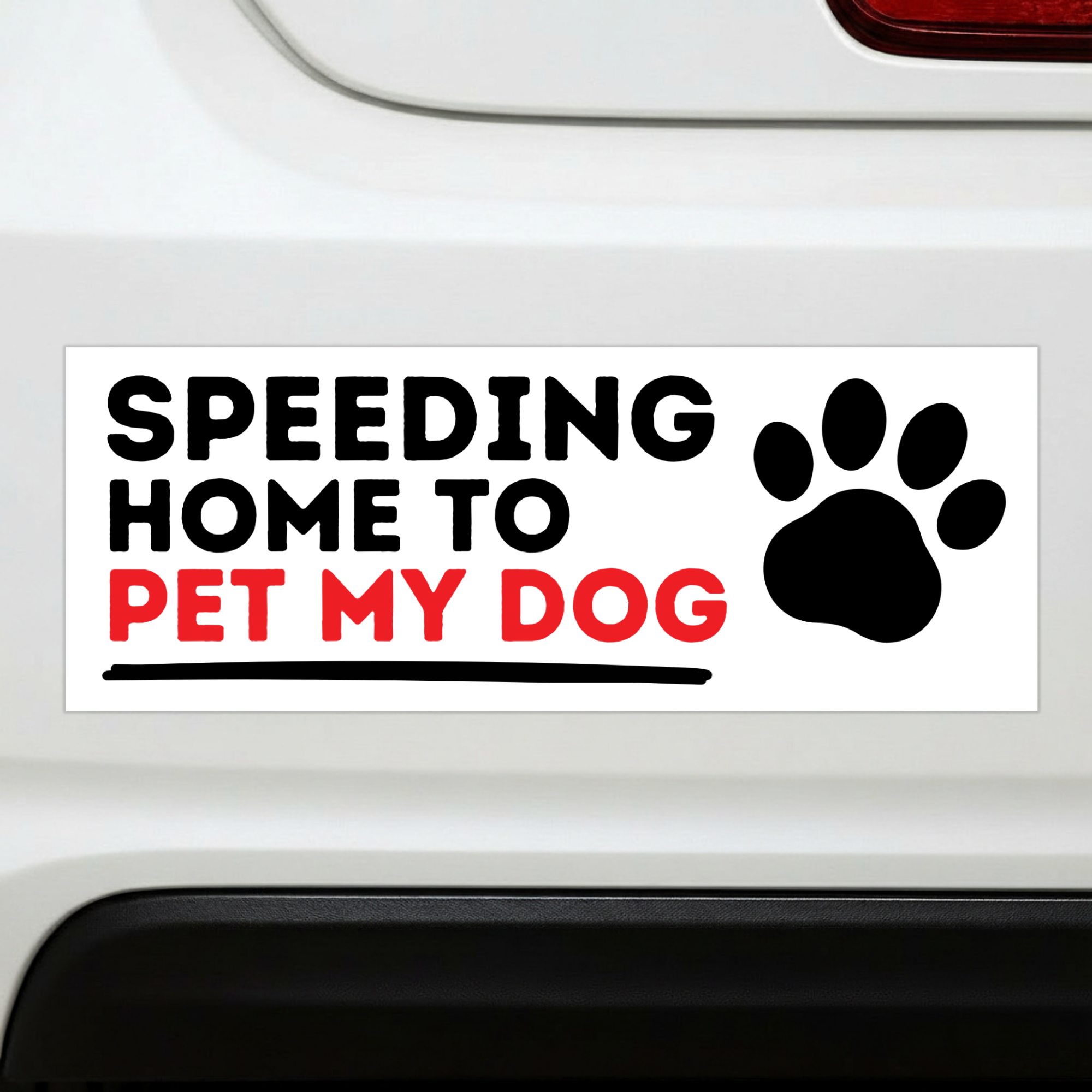 Pet My Dog | Funny Car Magnet