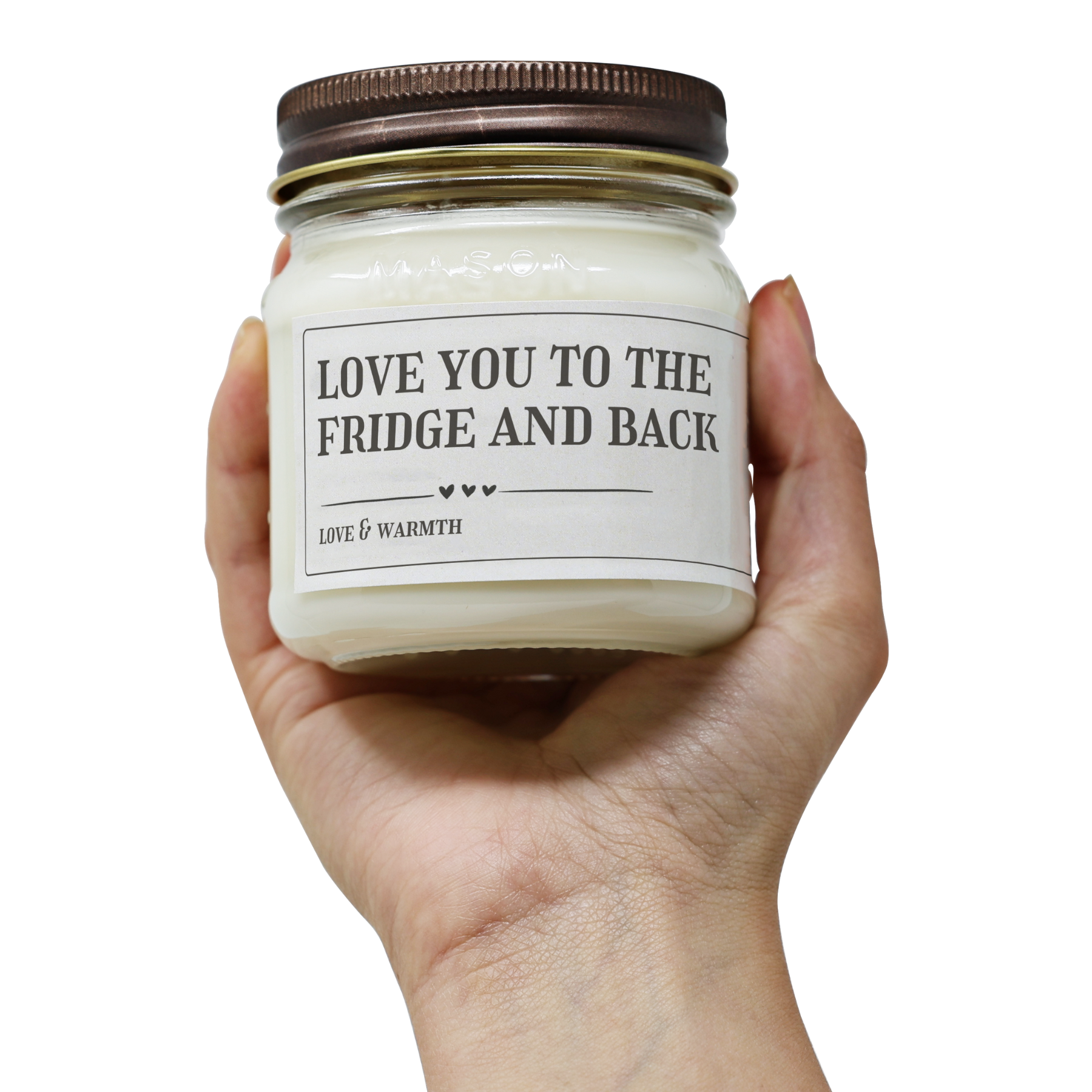 Love You To The Fridge And Back - Funny Candle 8oz Soy