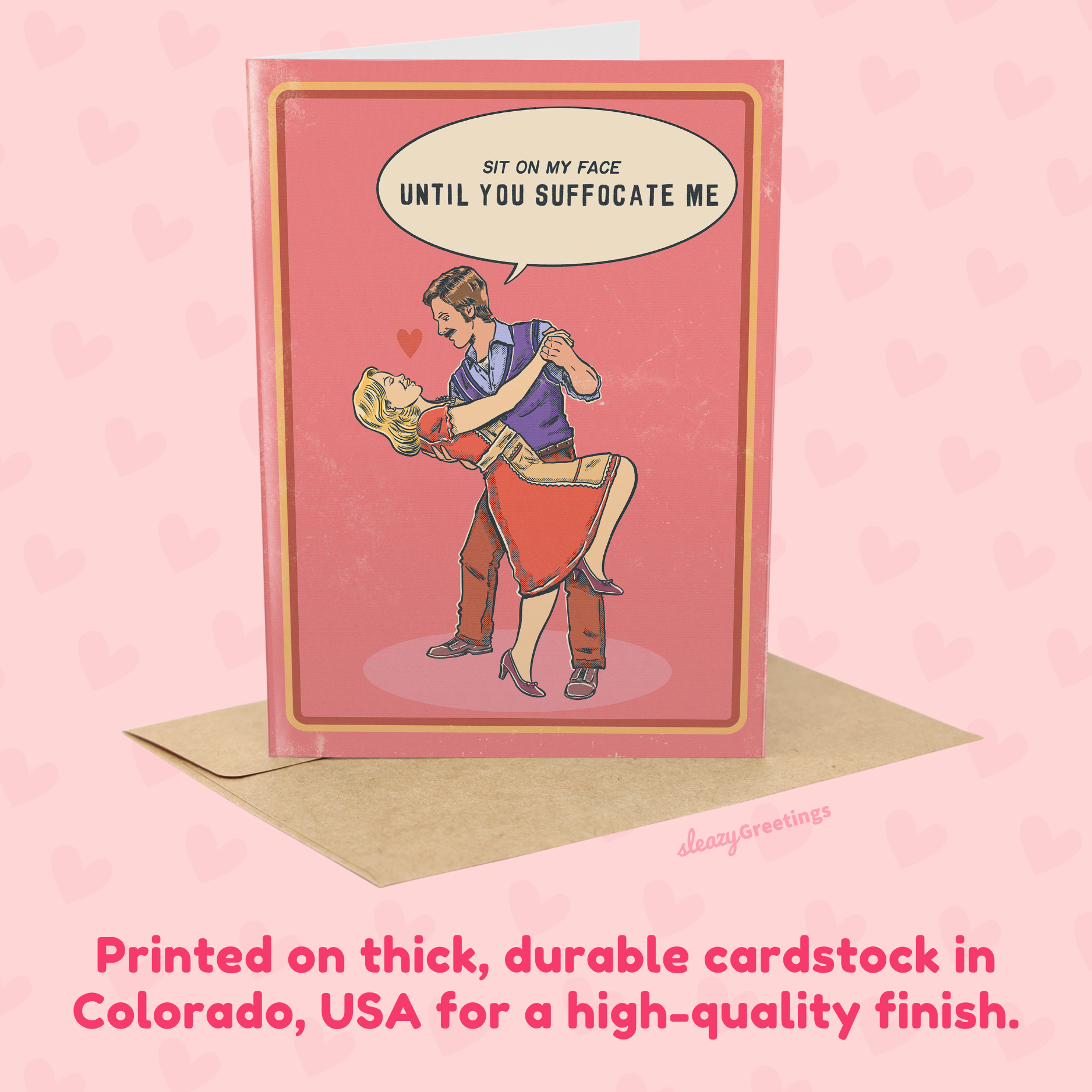 Vintage Sit On My Face Until You Suffocate Me - 70's Vintage Valentine's