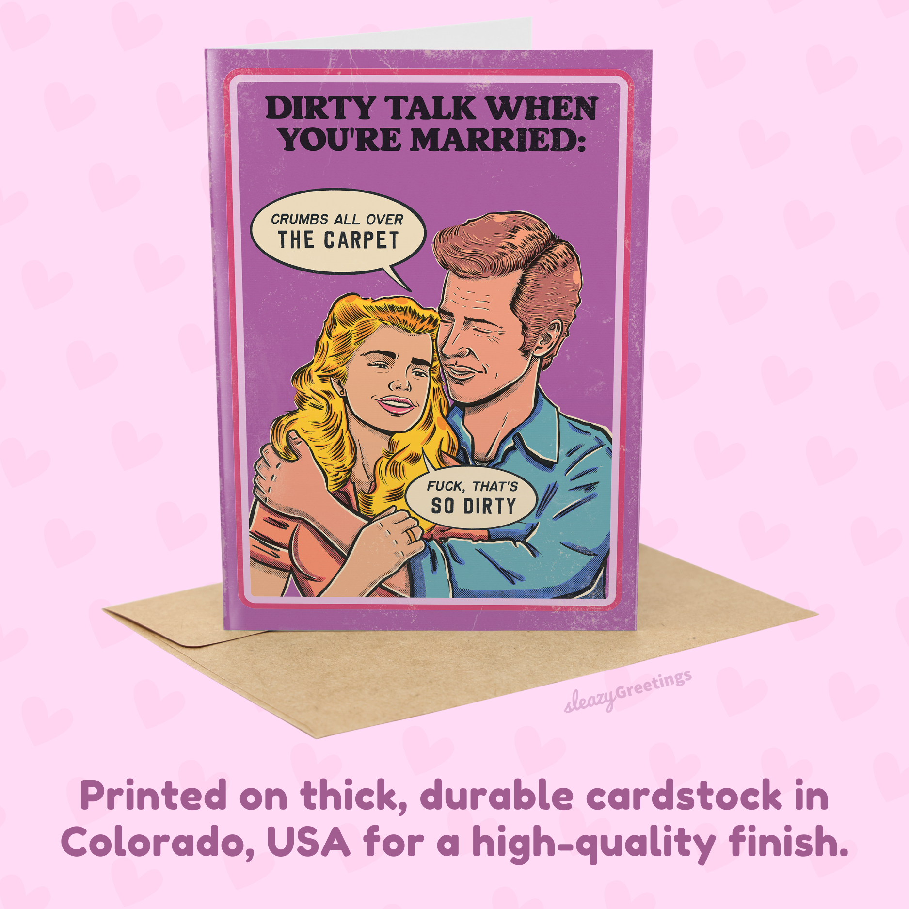 Vintage Talk Dirty When You're Married - 70's Vintage Valentine's