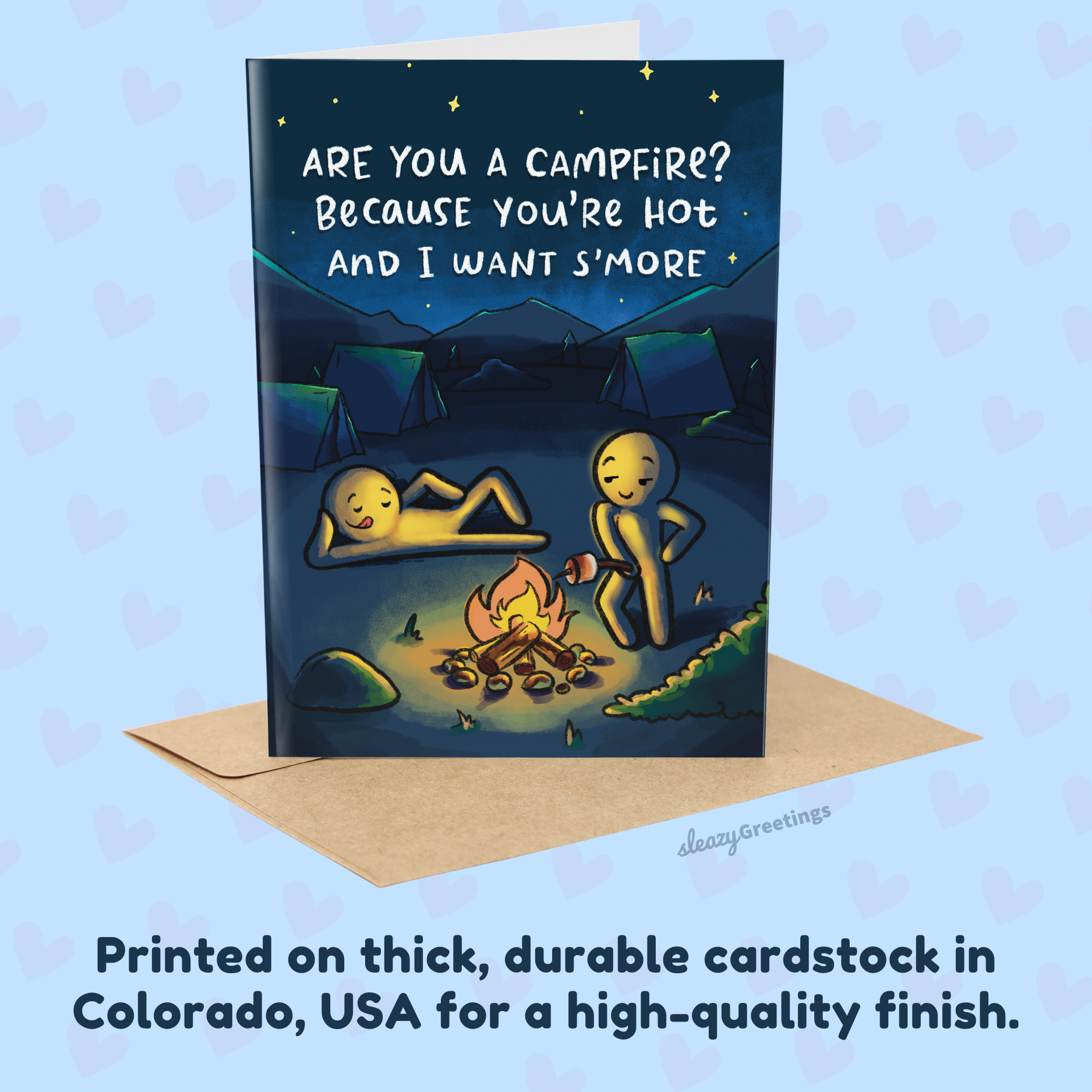 Are You A Campfire? | Naughty Valentine's Day Card