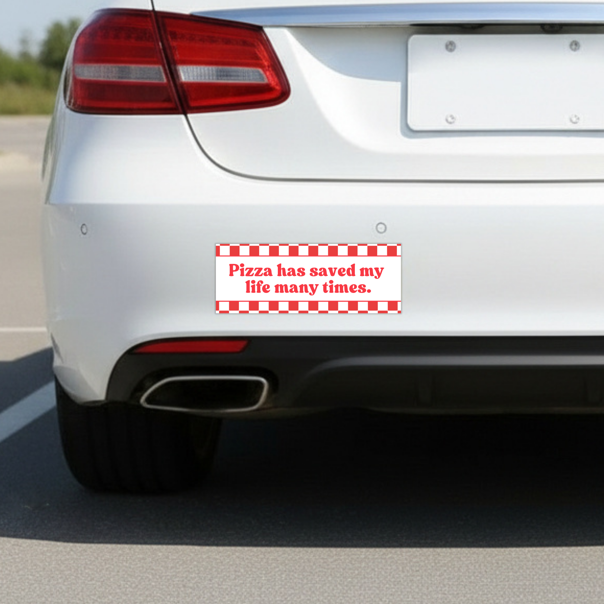 Pizza Has Saved My Life | Funny Car Magnet
