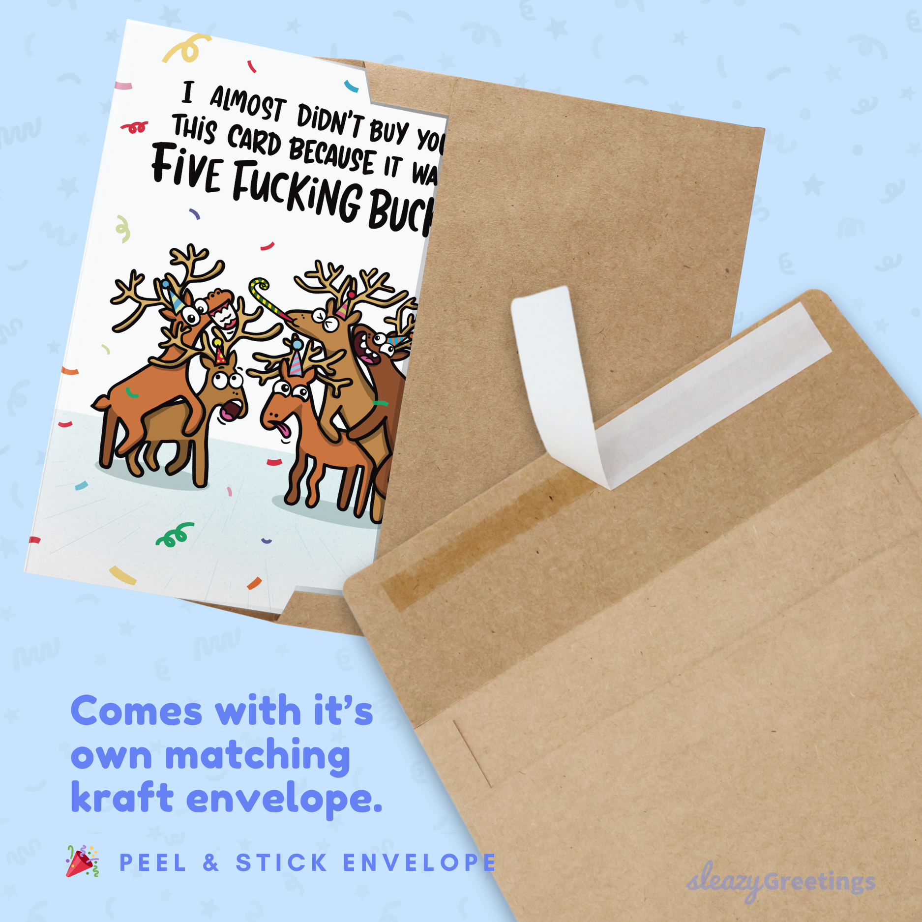 Five Fucking Bucks Birthday | Funny Birthday Card