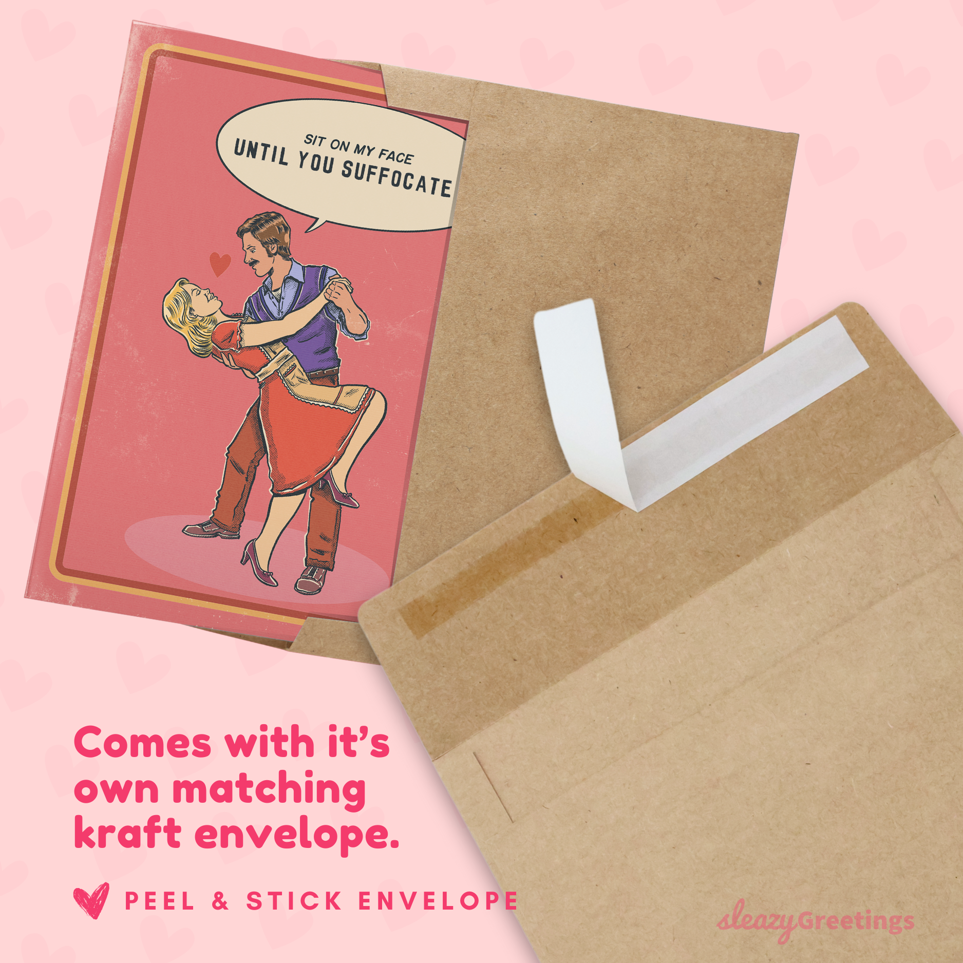 Vintage Sit On My Face Until You Suffocate Me - 70's Vintage Valentine's