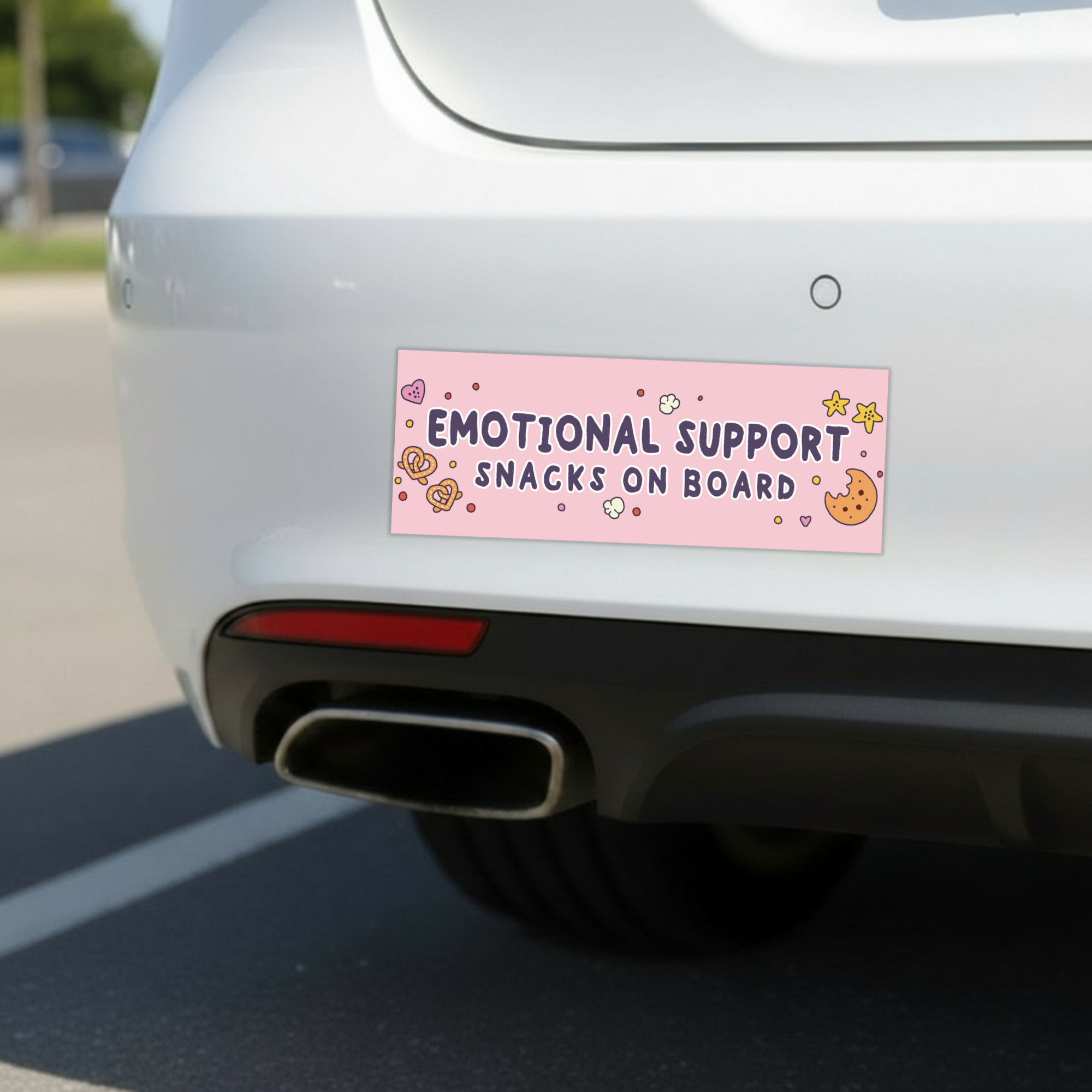 Snack On Board | Funny Car Magnet