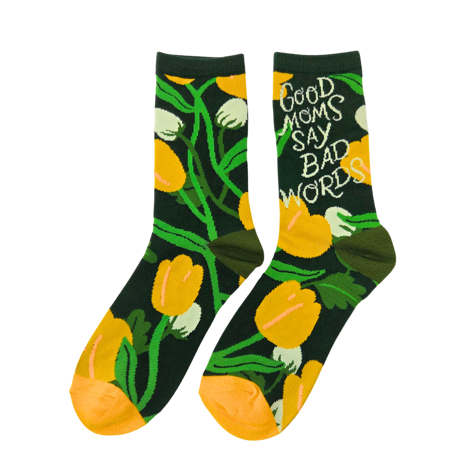 Good Moms Say Bad Words - Women's Funny Crew Socks